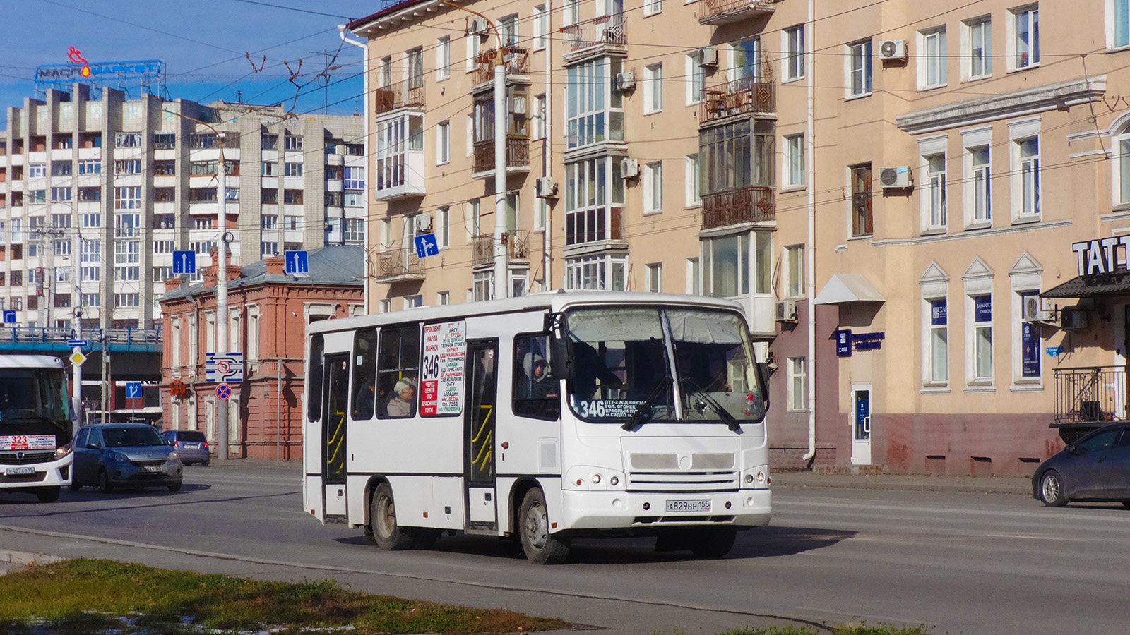 Омская область, ПАЗ-320402-05 № А 829 ВН 155