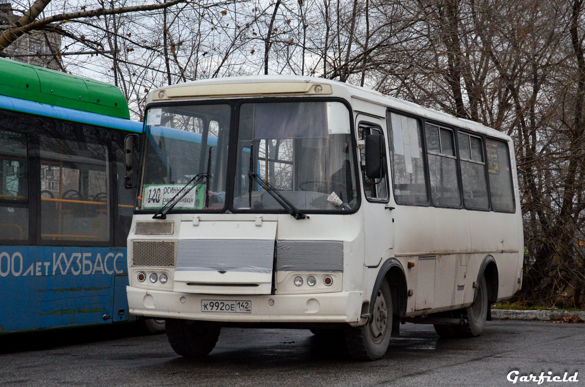 Кемеровская область - Кузбасс, ПАЗ-32054 № К 992 ОЕ 142