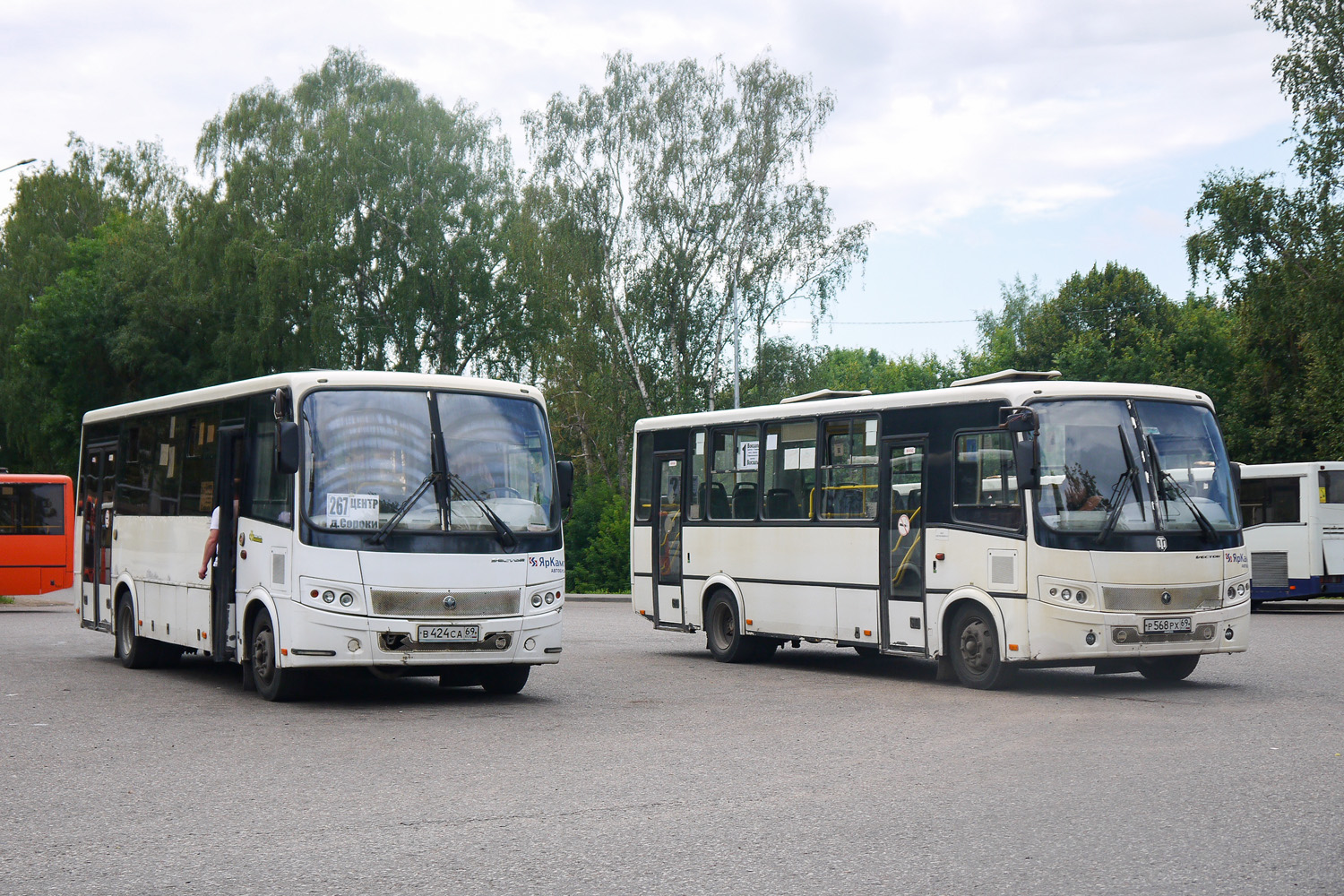 Тверская область, ПАЗ-320414-05 "Вектор" (1-2) № В 424 СА 69; Тверская область, ПАЗ-320412-04 "Вектор" № Р 568 РХ 69