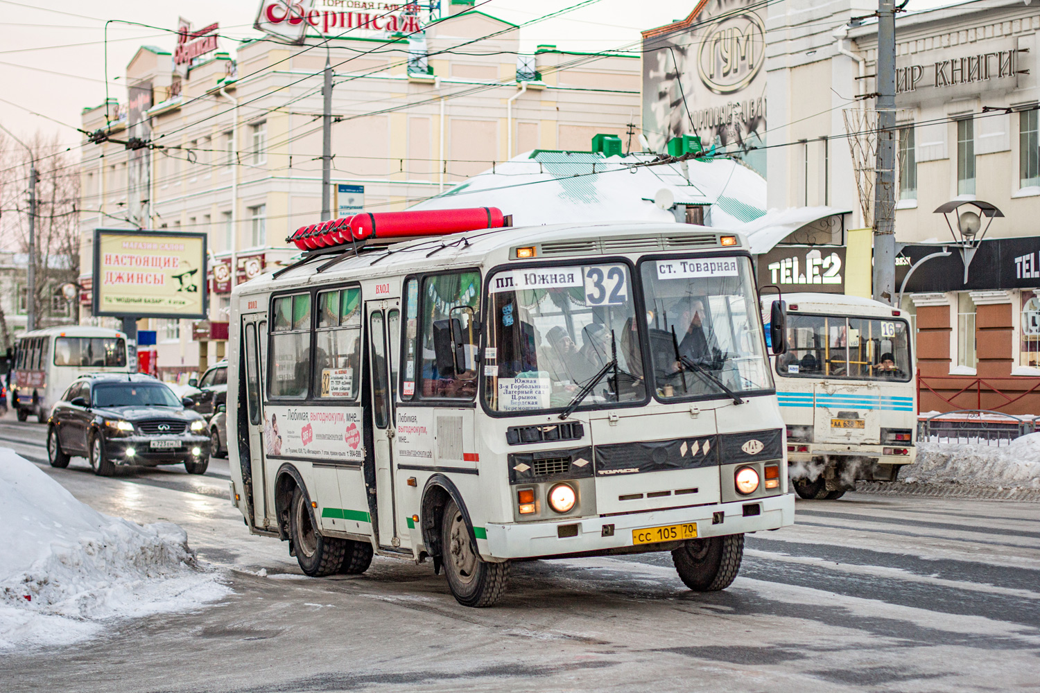 Томская область, ПАЗ-32054 № СС 105 70