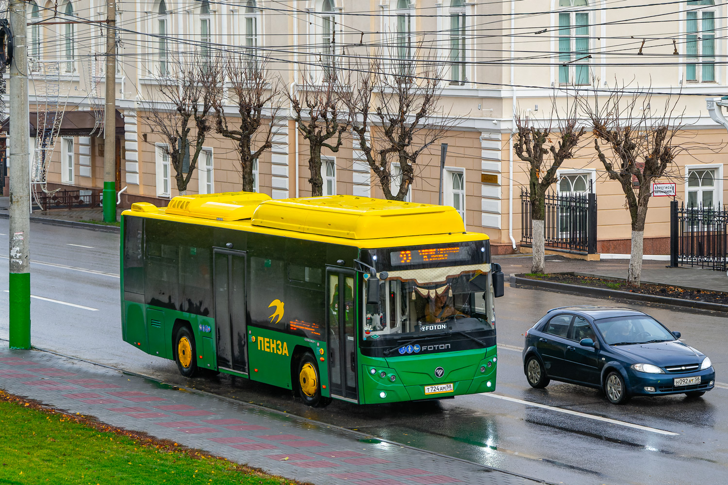 Пензенская область, Foton BJ6105C6MCD-1 № Т 724 АМ 58