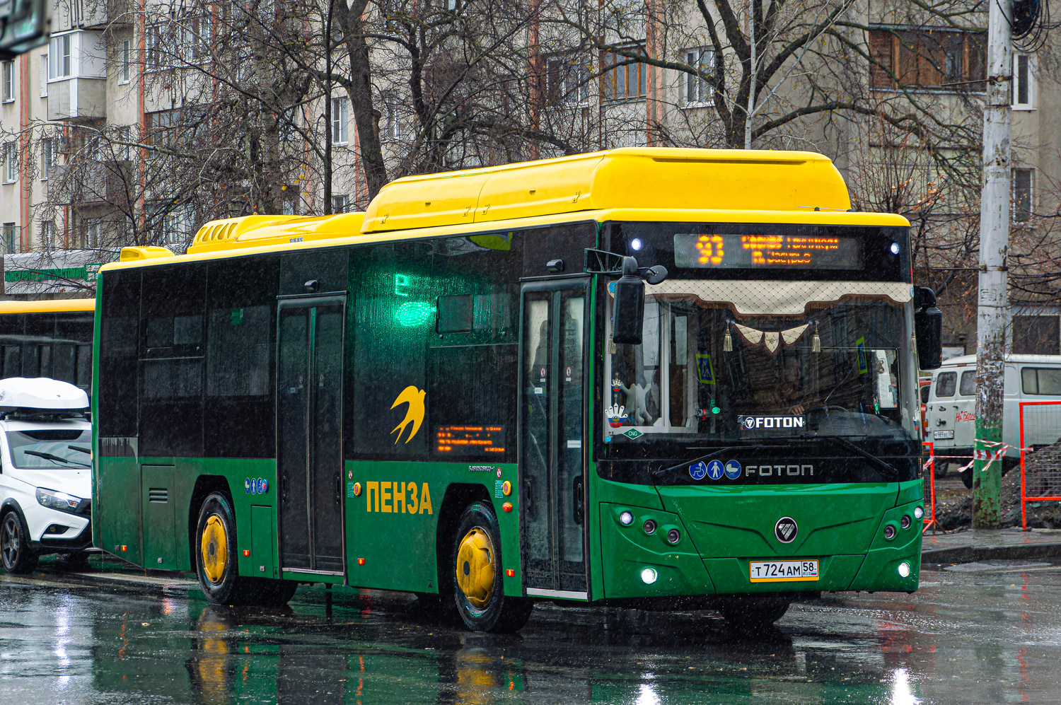 Пензенская область, Foton BJ6105C6MCD-1 № Т 724 АМ 58