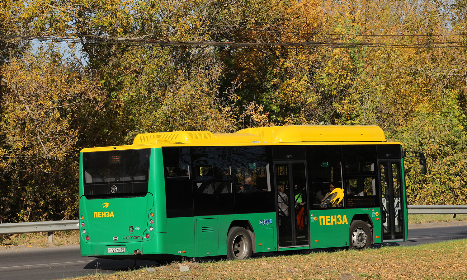 Пензенская область, Foton BJ6105C6MCD-1 № Т 727 АМ 58