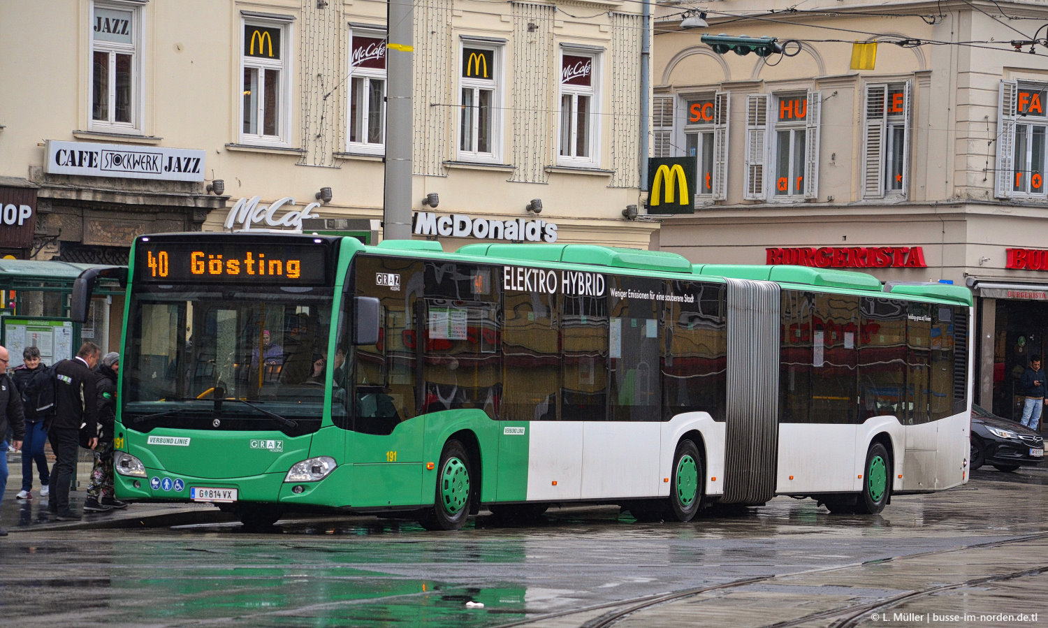 Австрия, Mercedes-Benz Citaro C2 G hybrid № 191