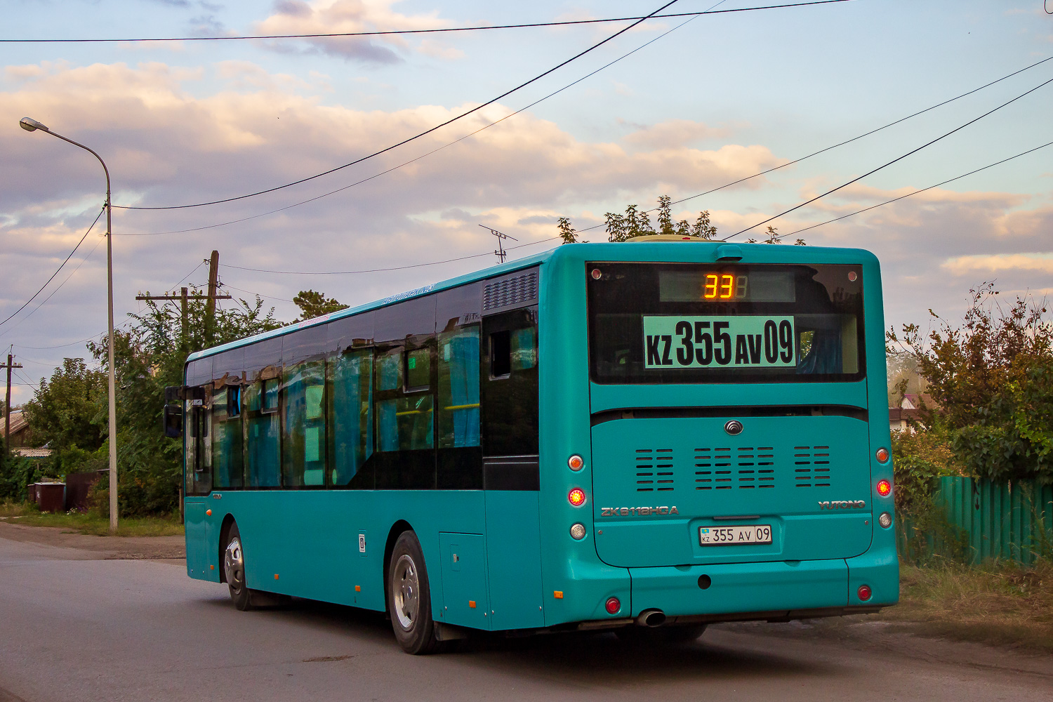 Карагандинская область, Yutong ZK6118HGA (QazTehna) № 355 AV 09