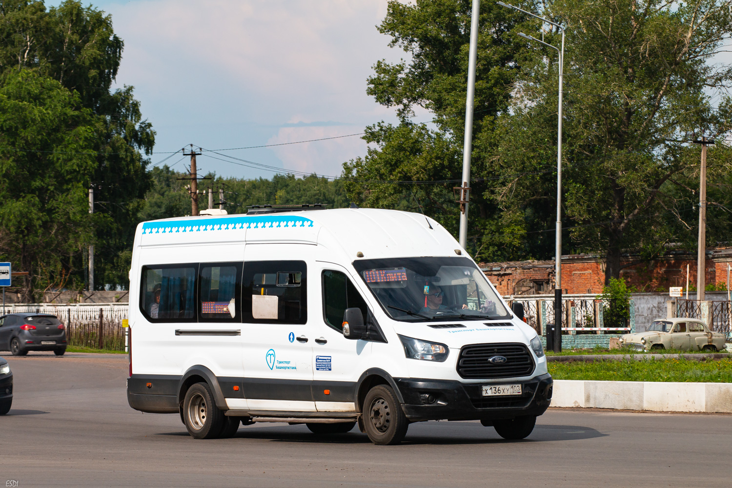 Башкортостан, Ford Transit FBD [RUS] (X2F.ESG.) № Х 136 ХУ 102