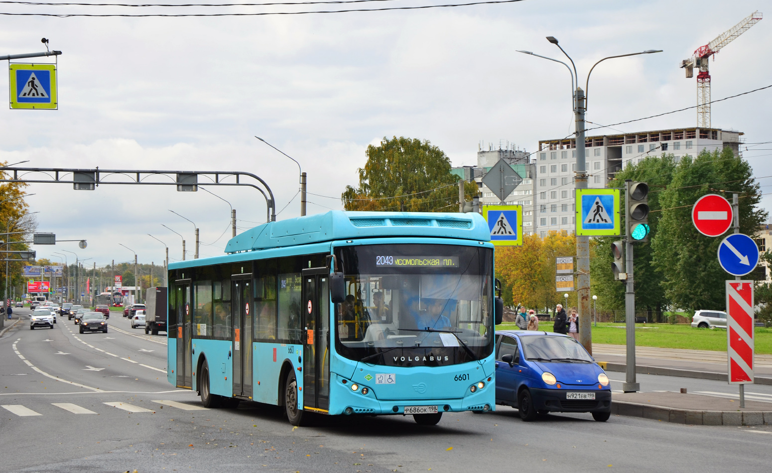 Санкт-Петербург, Volgabus-5270.G4 (CNG) № 6601