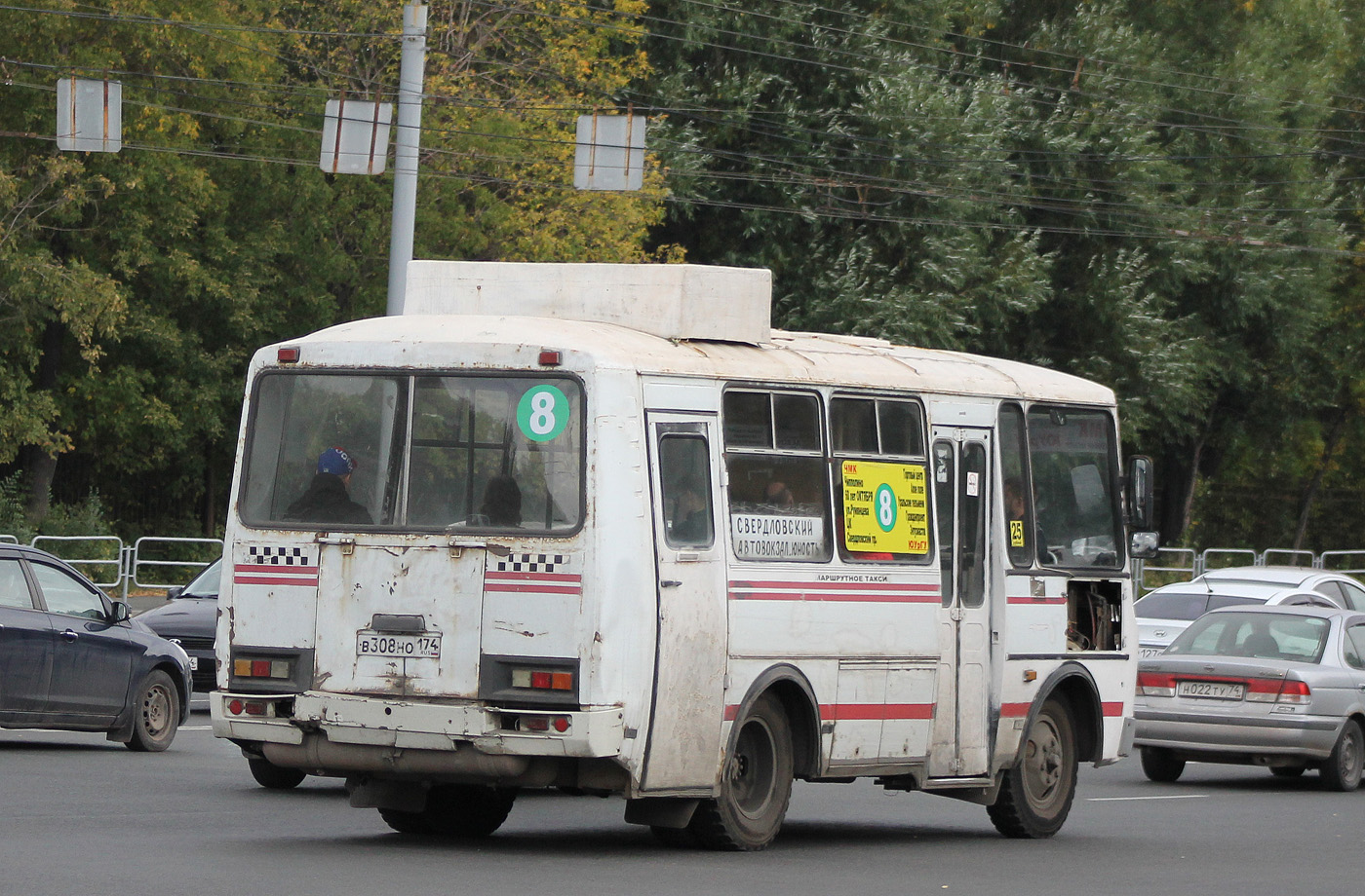 Челябинская область, ПАЗ-3205-110 № В 308 НО 174