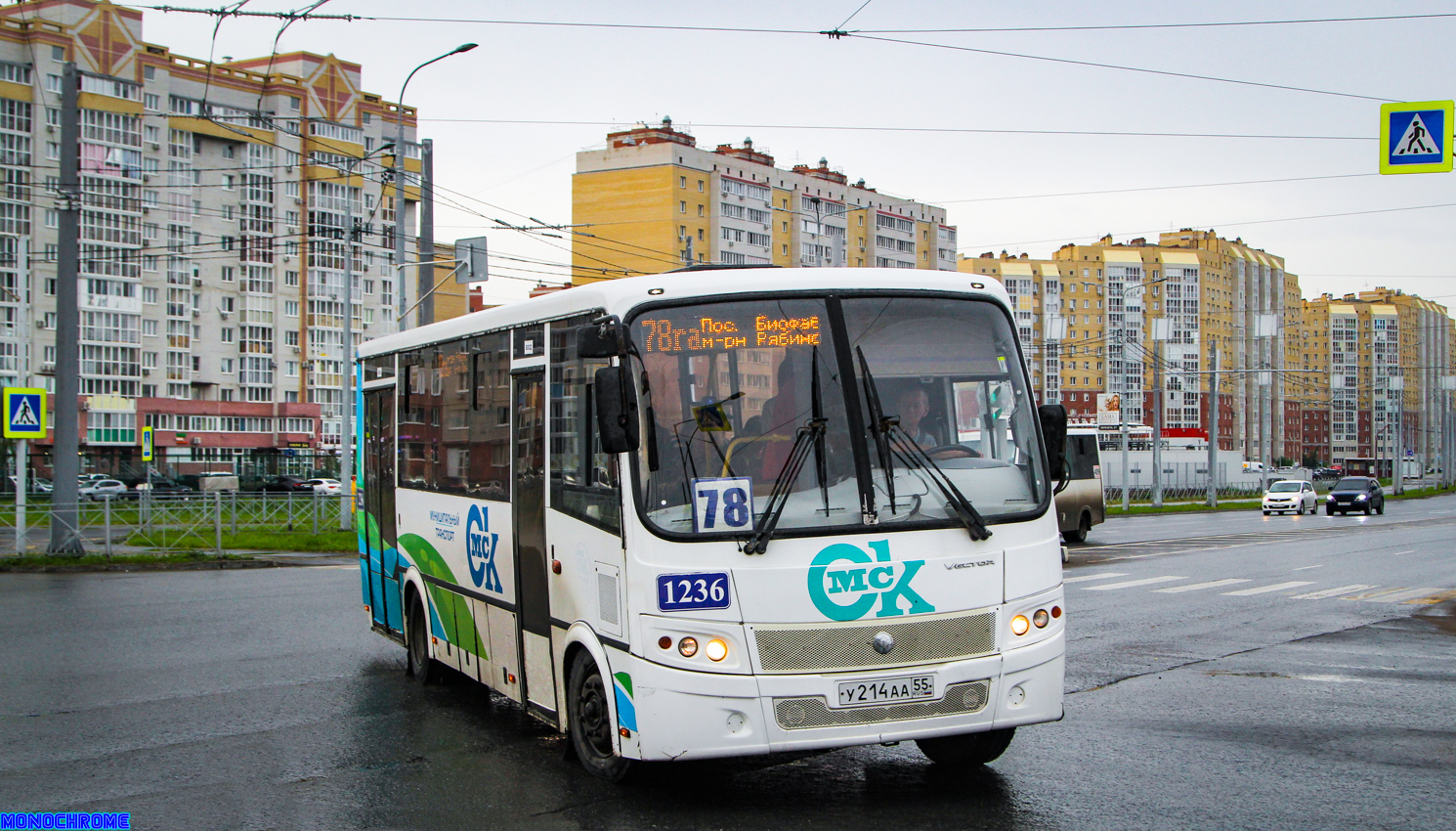 Омская область, ПАЗ-320414-04 "Вектор" (1-2) № 1236