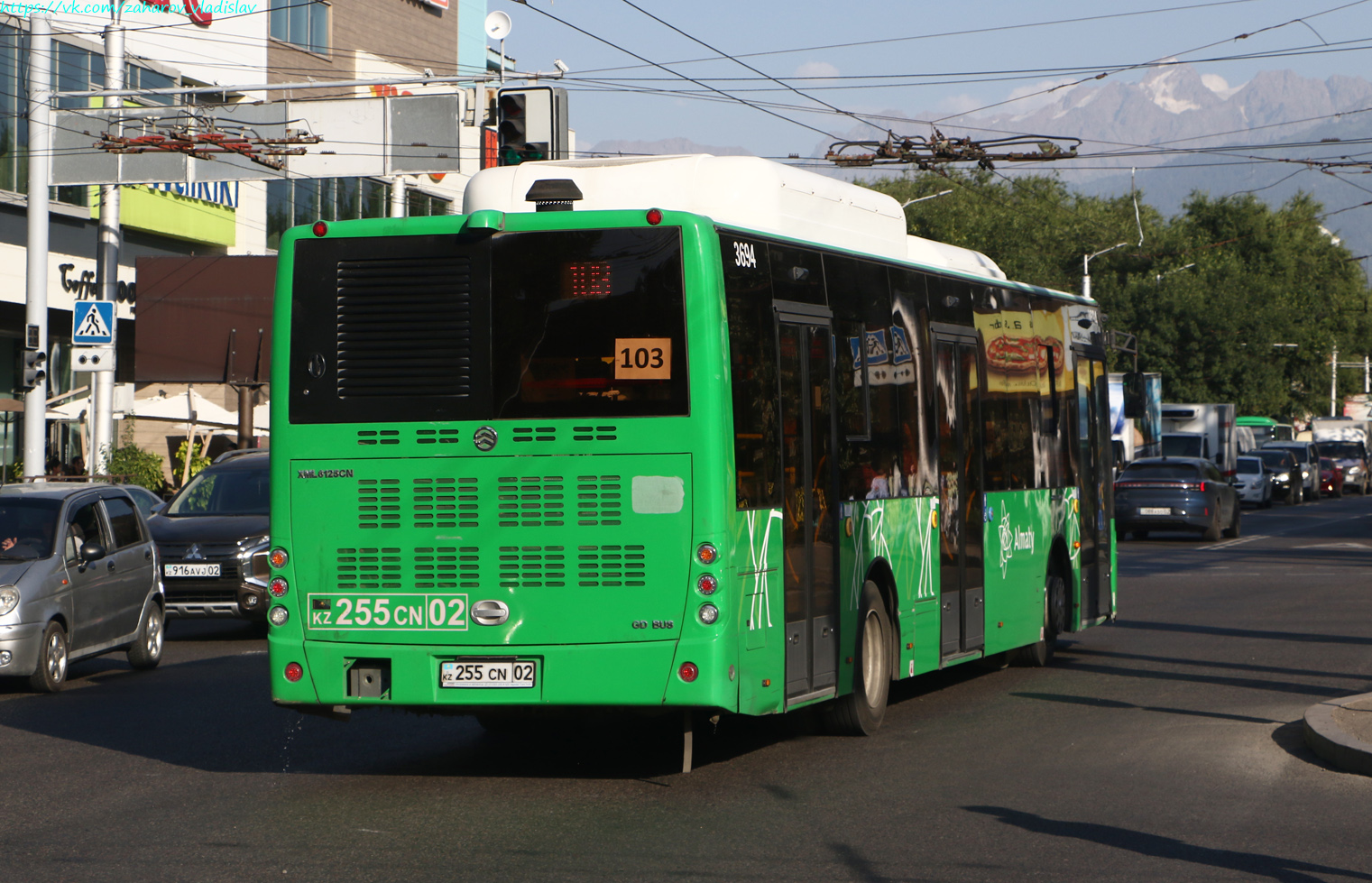 Almaty, Golden Dragon XML6125CN (Hyundai Trans Auto) Nr. 3694