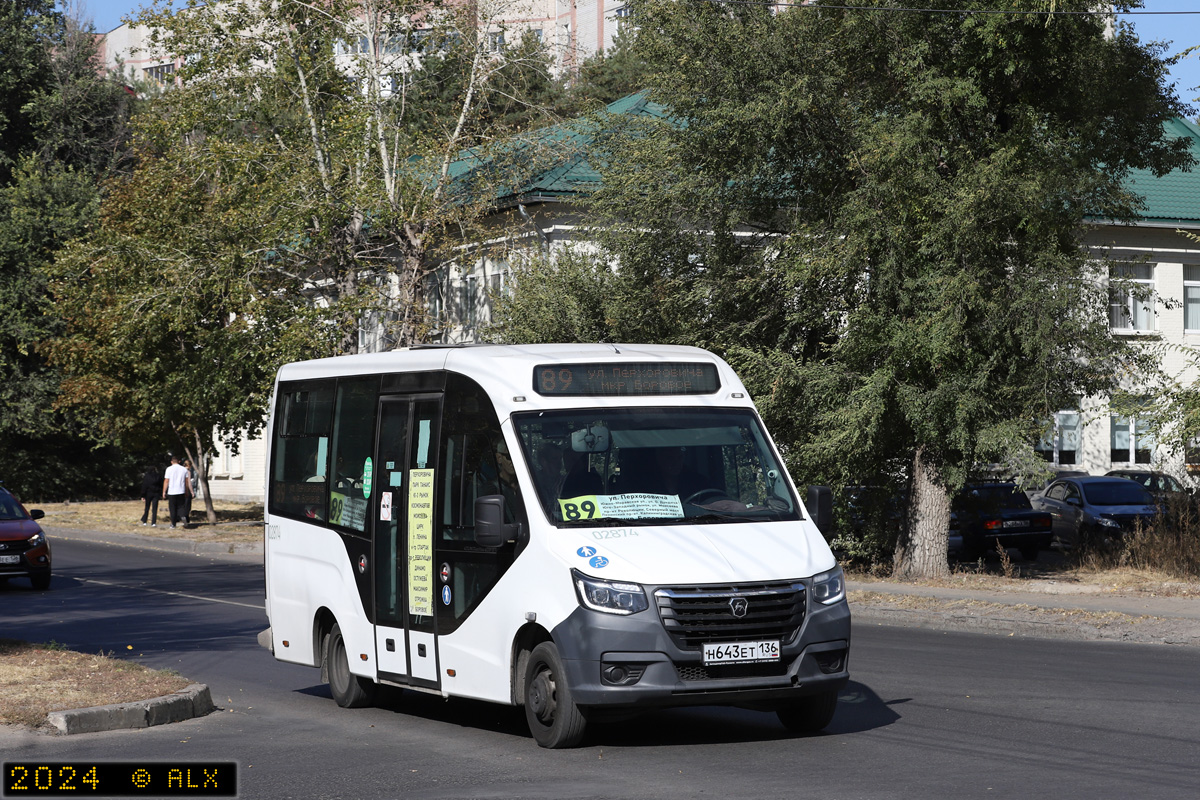 Воронежская область, ГАЗ-A68R52 City № 02874