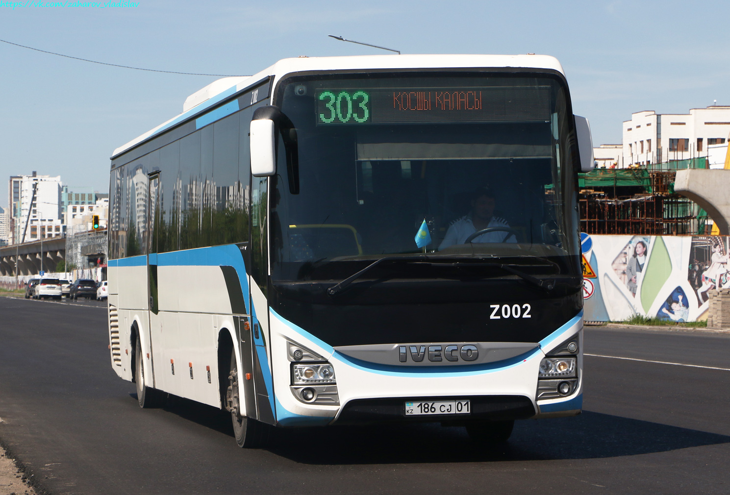 Астана, IVECO Crossway LINE 13M (СарыаркаАвтоПром) № Z002