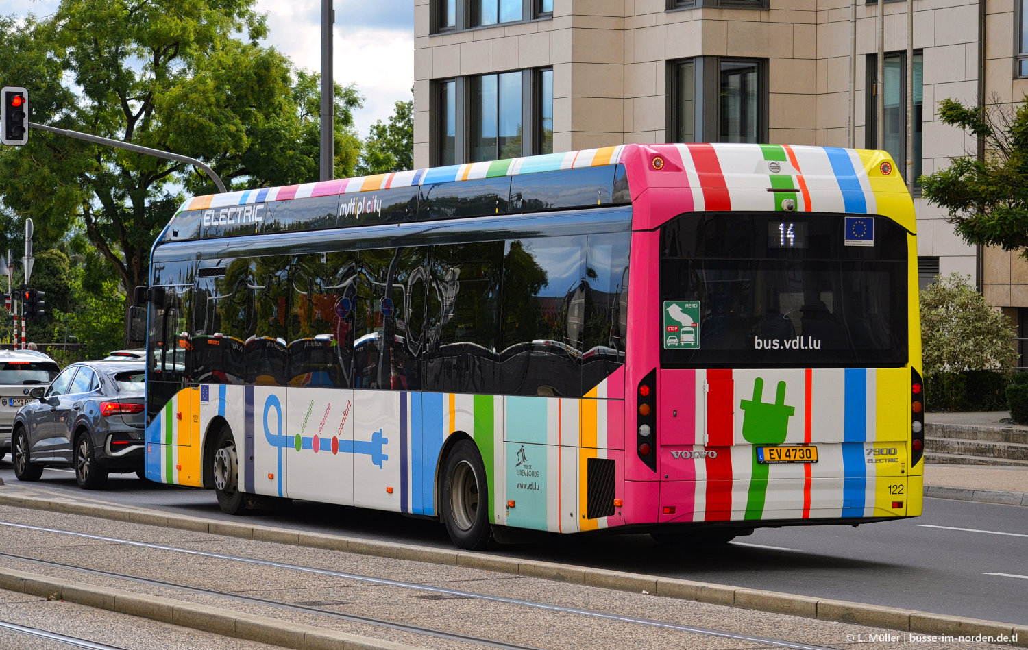 Люксембург, Volvo 7900E № 122