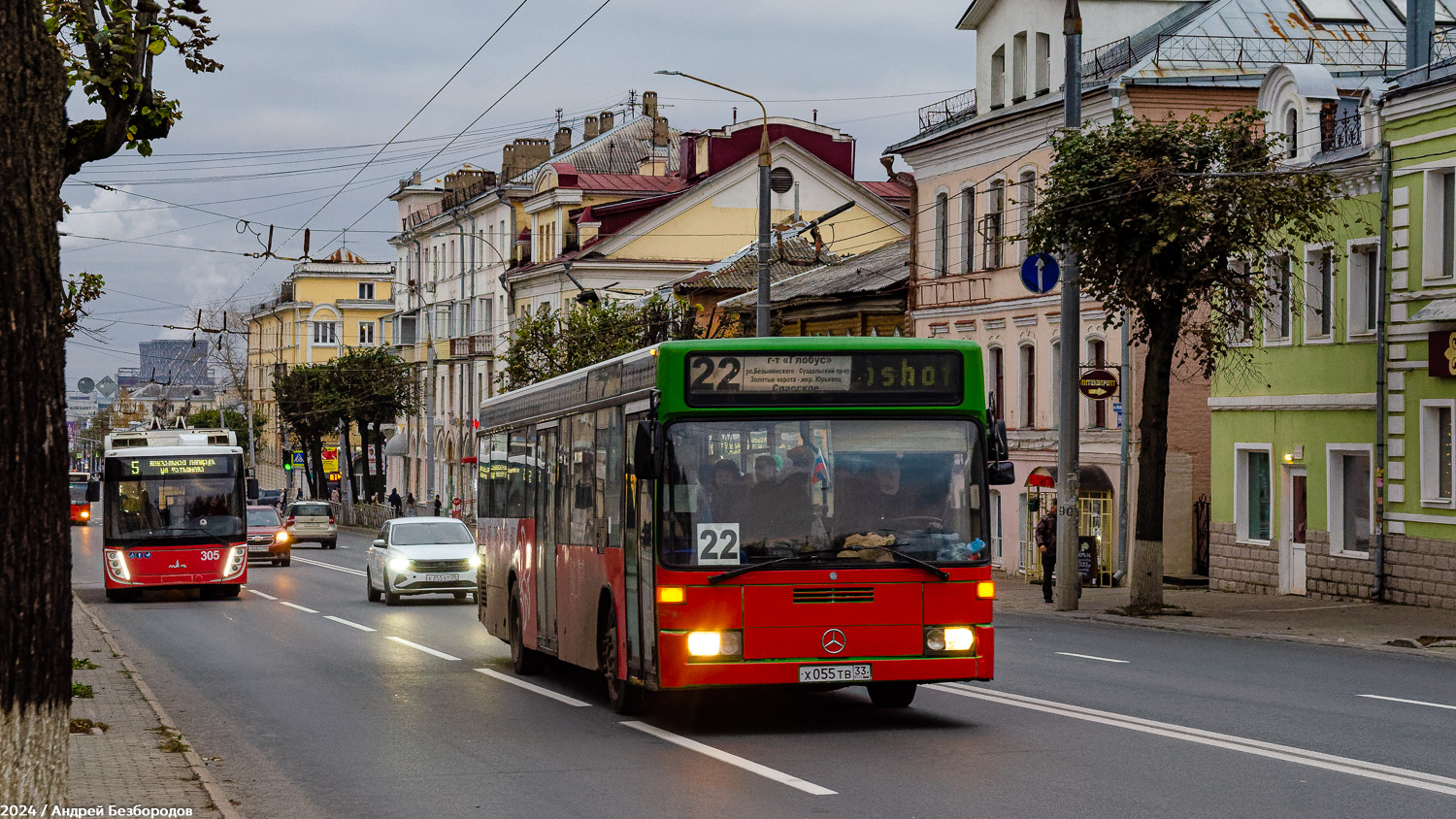 Владимирская область, Mercedes-Benz O405N2 № Х 055 ТВ 33