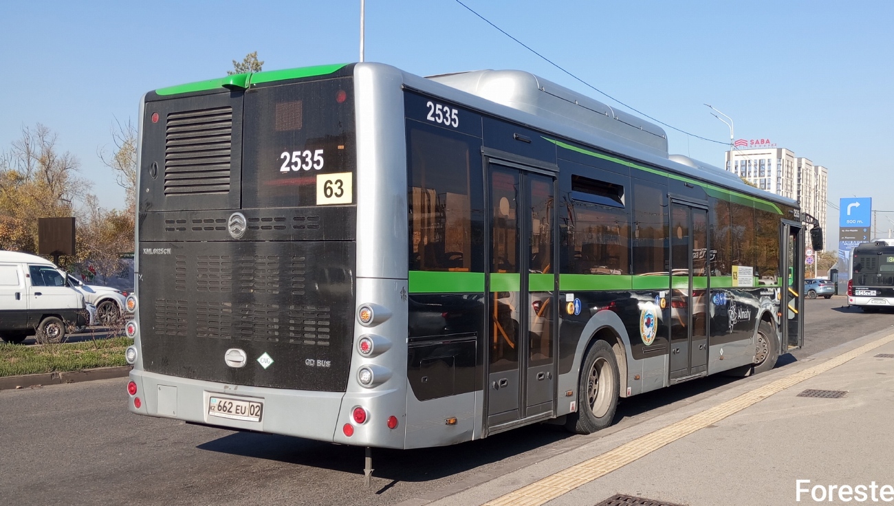 Алматы, Golden Dragon XML6125CN (Hyundai Trans Auto) № 2535 Алматы, Golden Dragon XML6125CN (Hyundai Trans Auto) № 2535