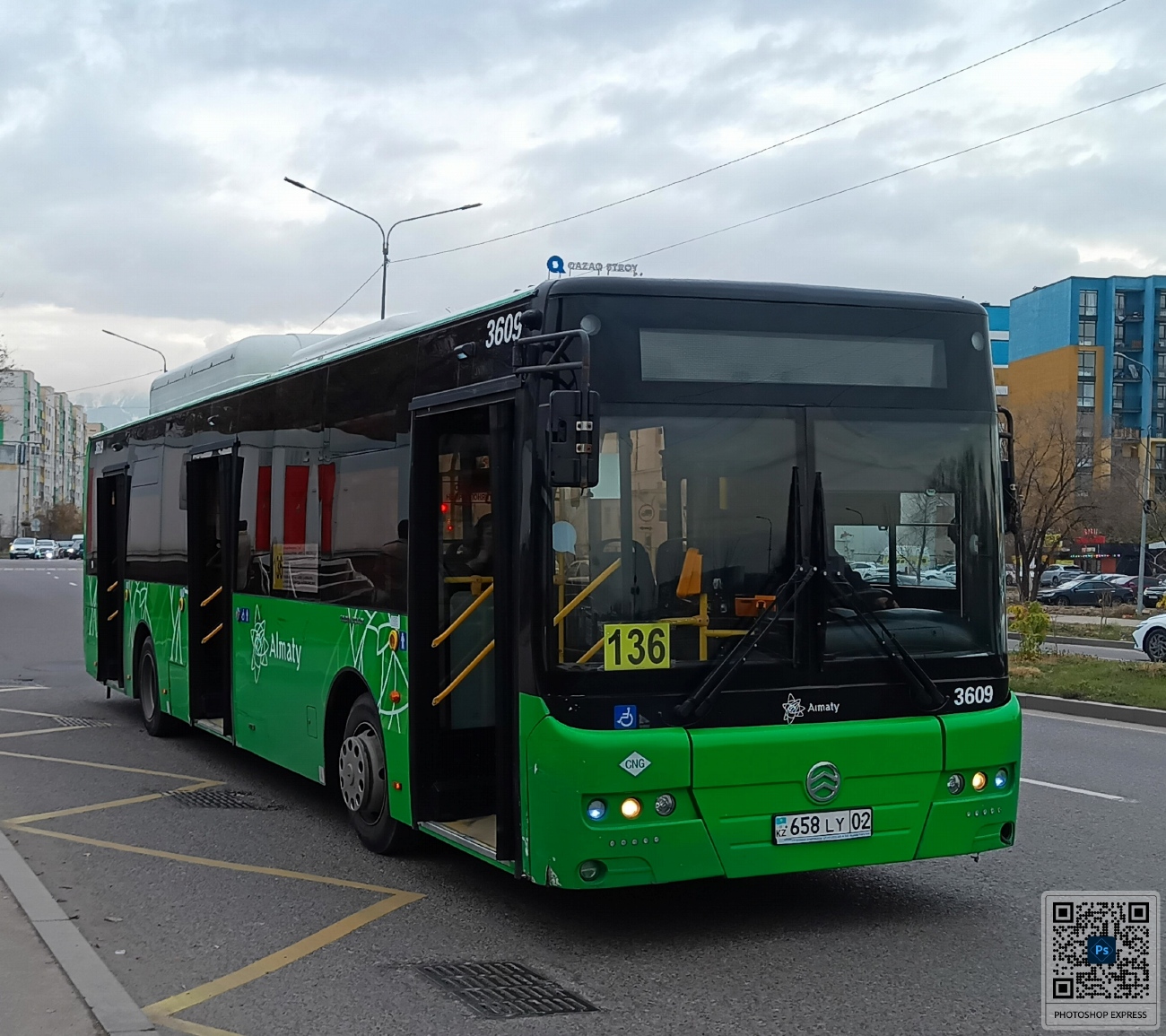 Almaty, Golden Dragon XML6125CN (Hyundai Trans Auto) č. 3609