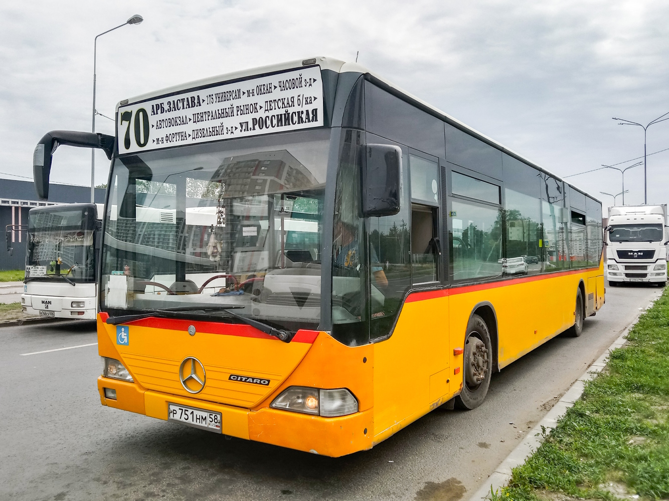 Пензенская область, MAN A21 NL**3 (ZNS) № К 766 СУ 159; Пензенская область, Mercedes-Benz O530 Citaro № Р 751 НМ 58