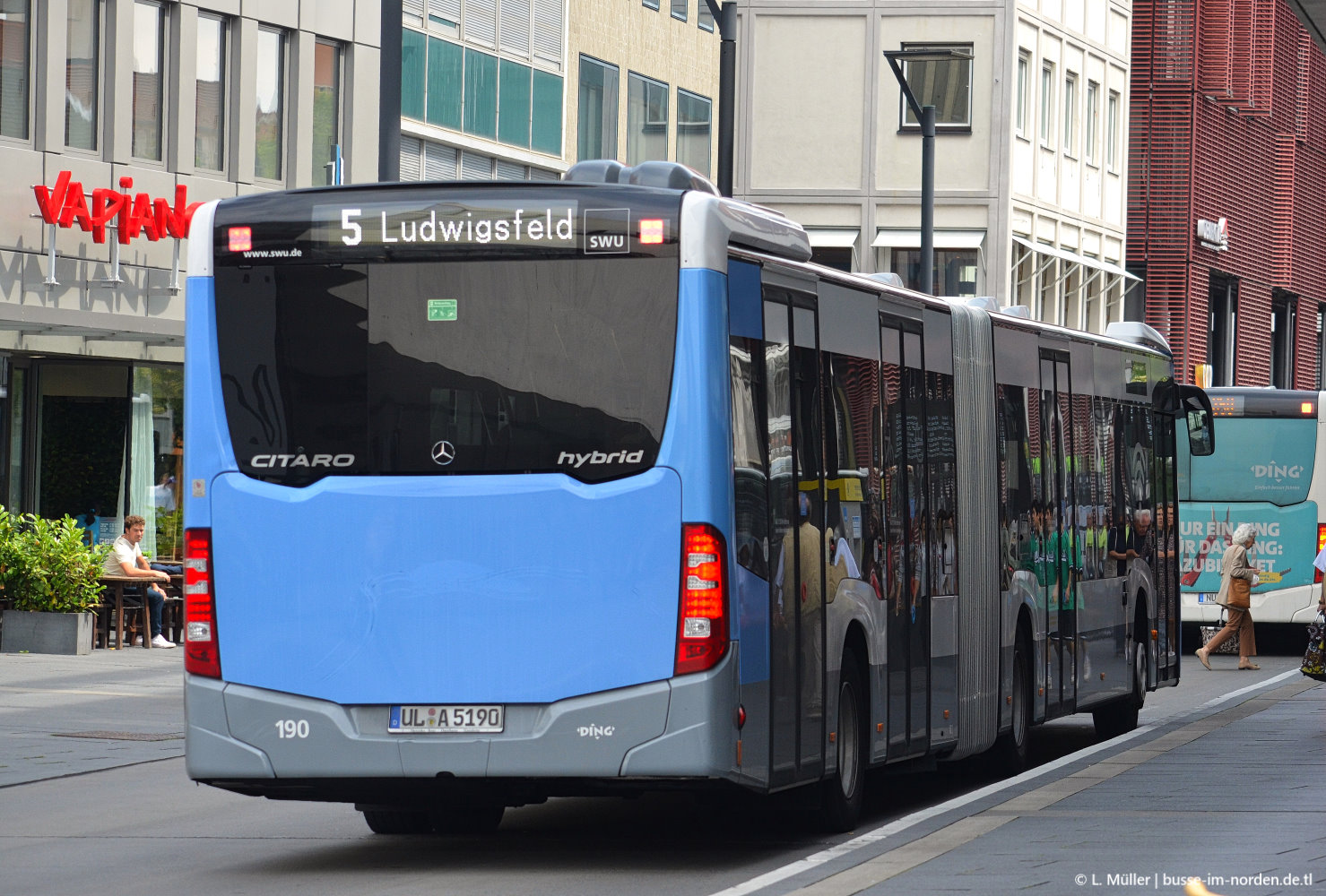 Баден-Вюртемберг, Mercedes-Benz Citaro C2 G hybrid № 190