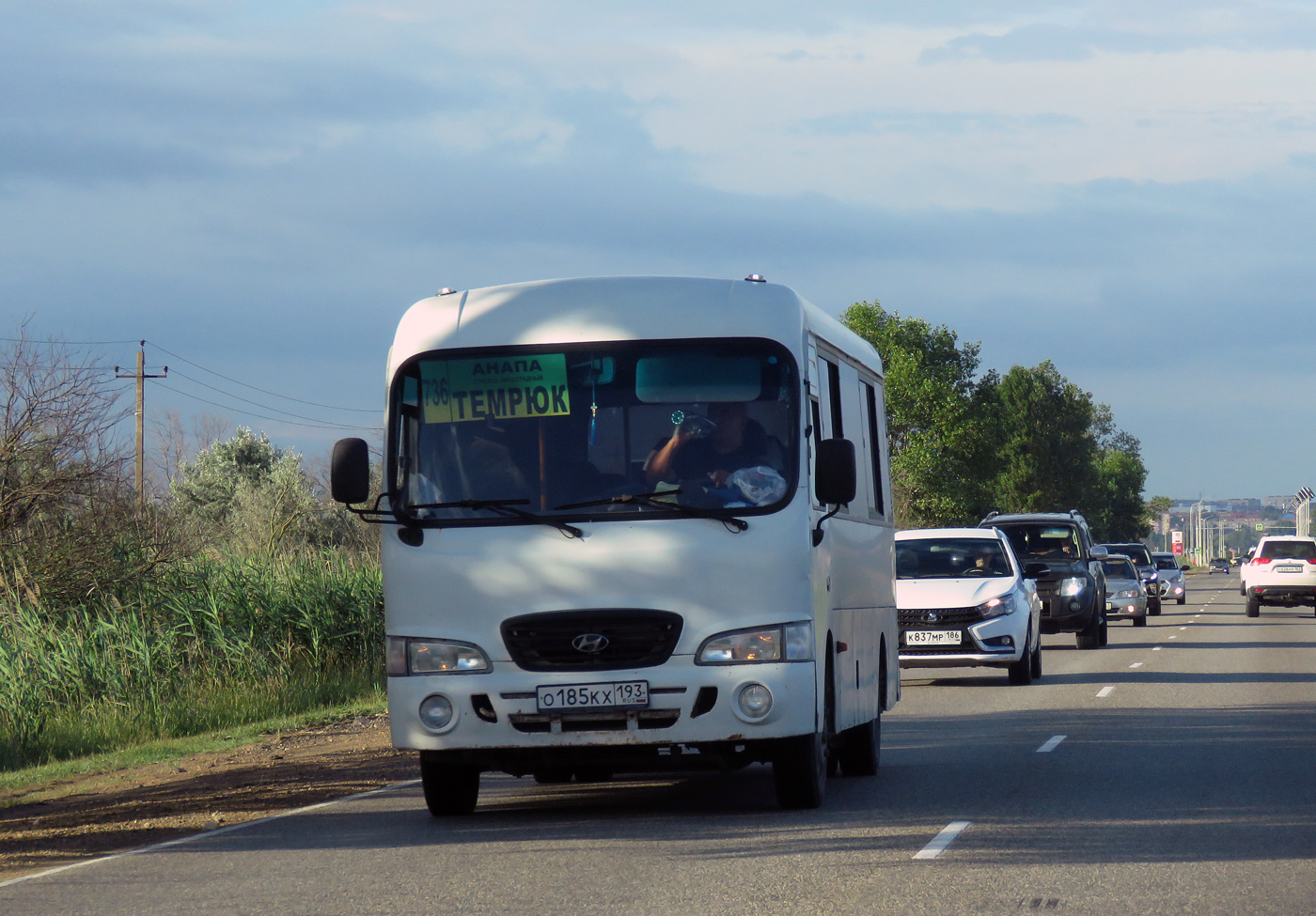 Краснодарский край, Hyundai County LWB C11 (ТагАЗ) № О 185 КХ 193