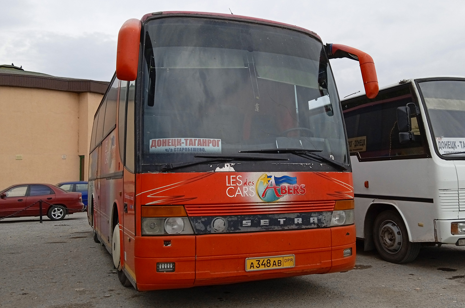Donetsk region, Setra S309HD # А 348 АВ; Donetsk region, Ernst Auwärter Clubstar # А 097 АХ
