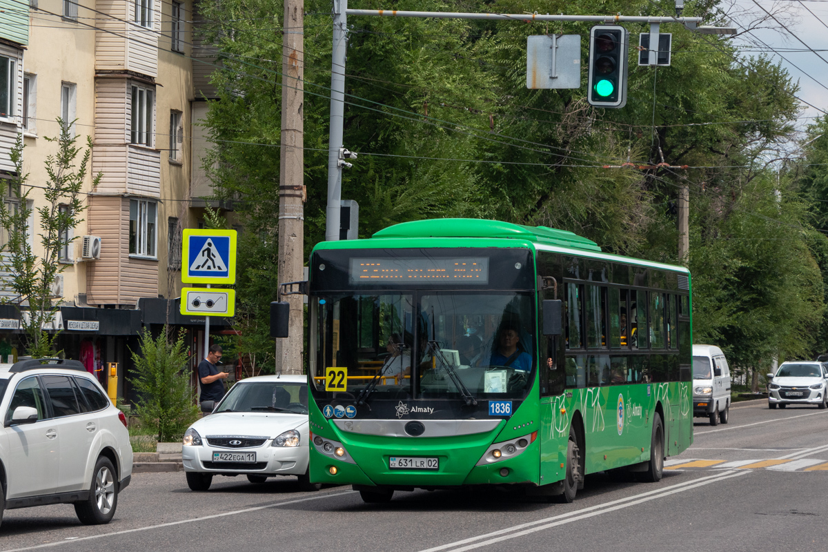 Алматы, Yutong ZK6118HGA № 1836