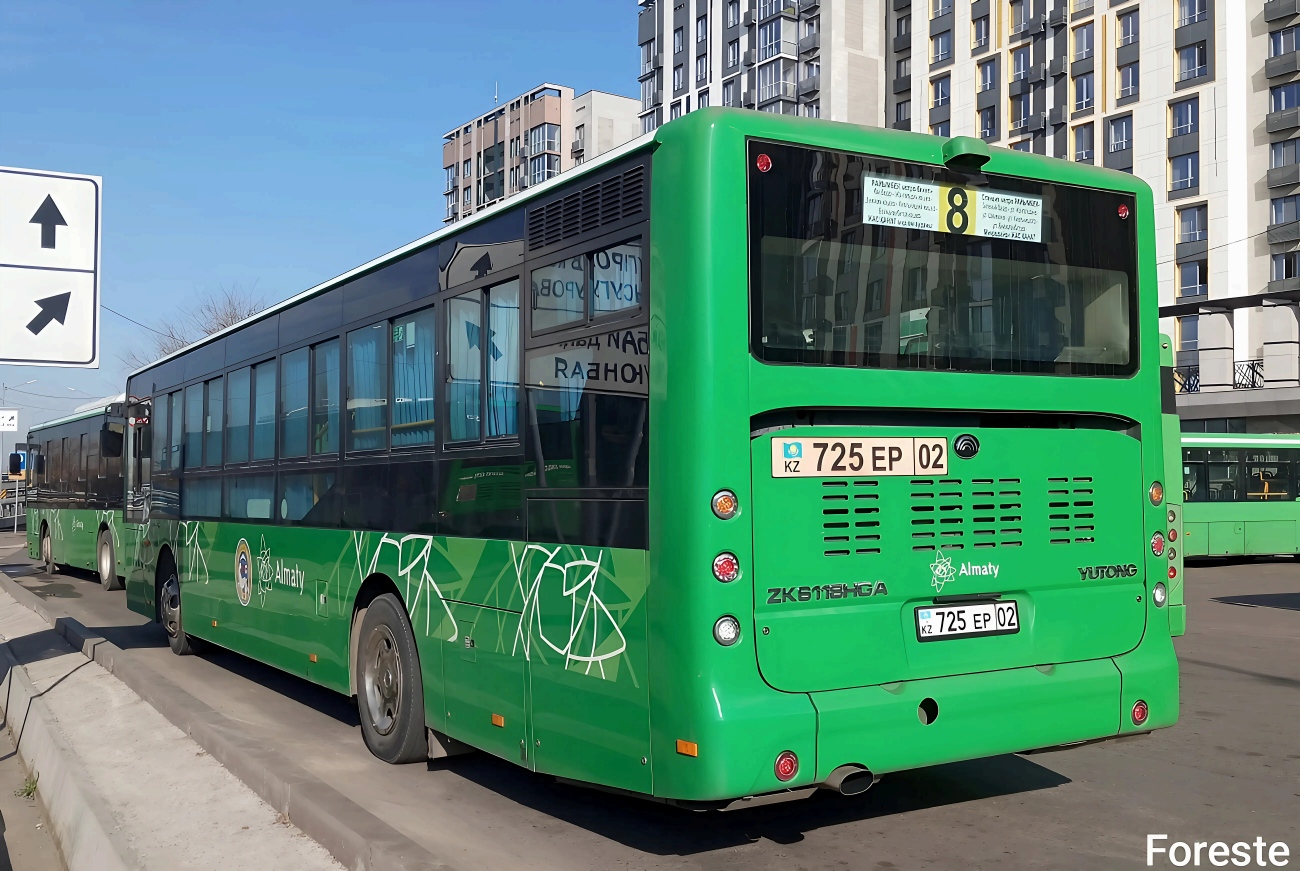 Алматы, Yutong ZK6118HGA (QazTehna) № 725 EP 02