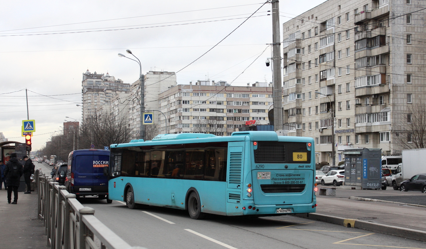 Санкт-Петербург, ЛиАЗ-5292.65 № 6290