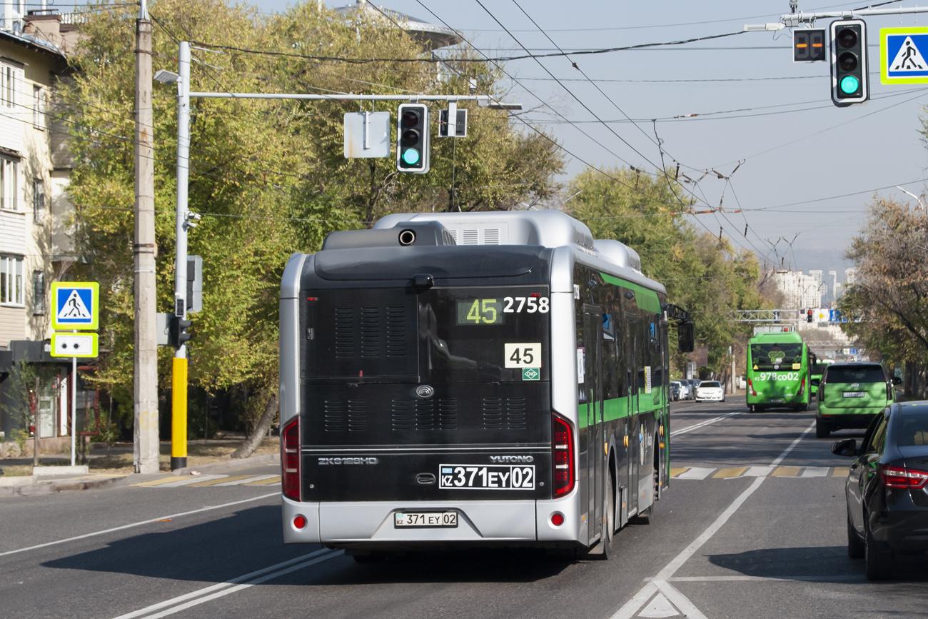 Алматы, Yutong ZK6126HG (QazTehna) № 2758