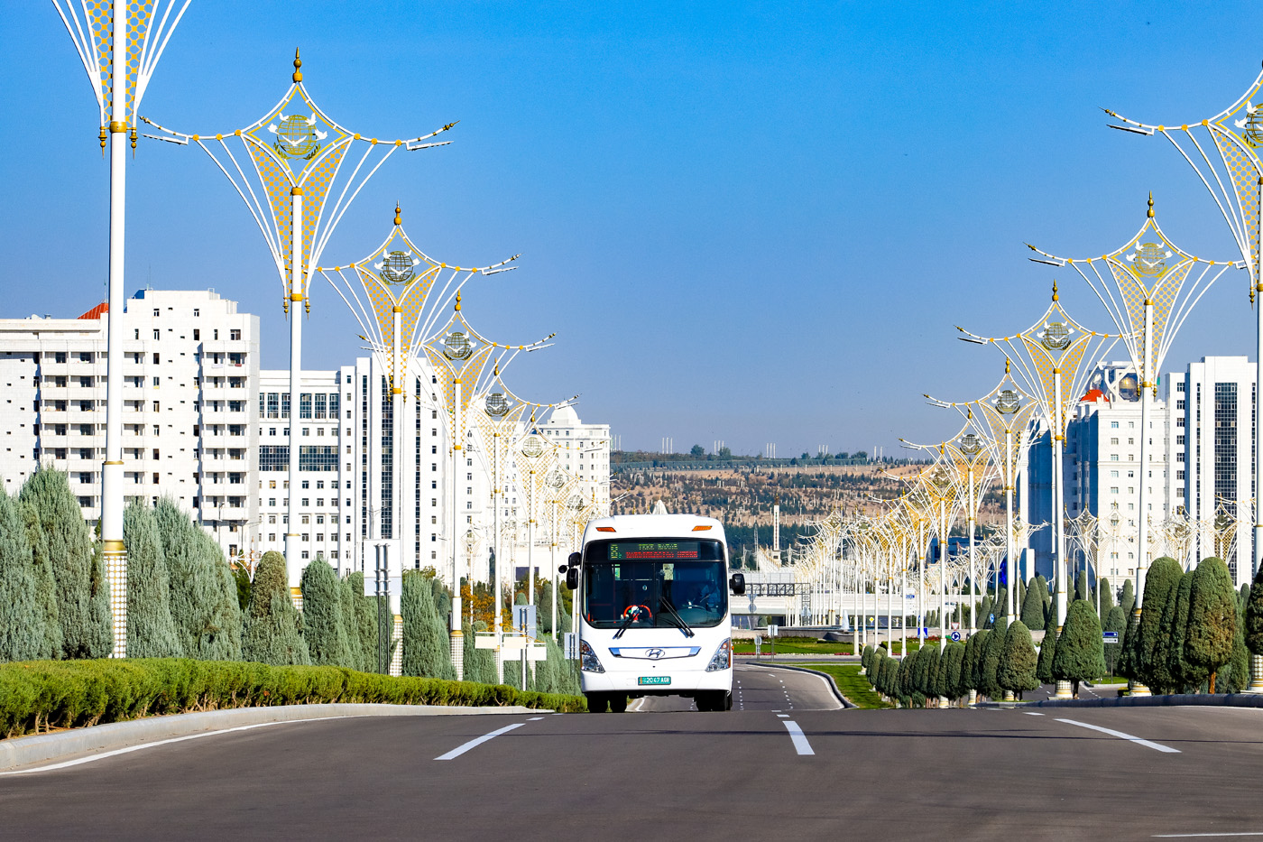Туркменистан, Hyundai New Super AeroCity 1F/L № 2047 AGH; Туркменистан &mdash; Разные фотографии