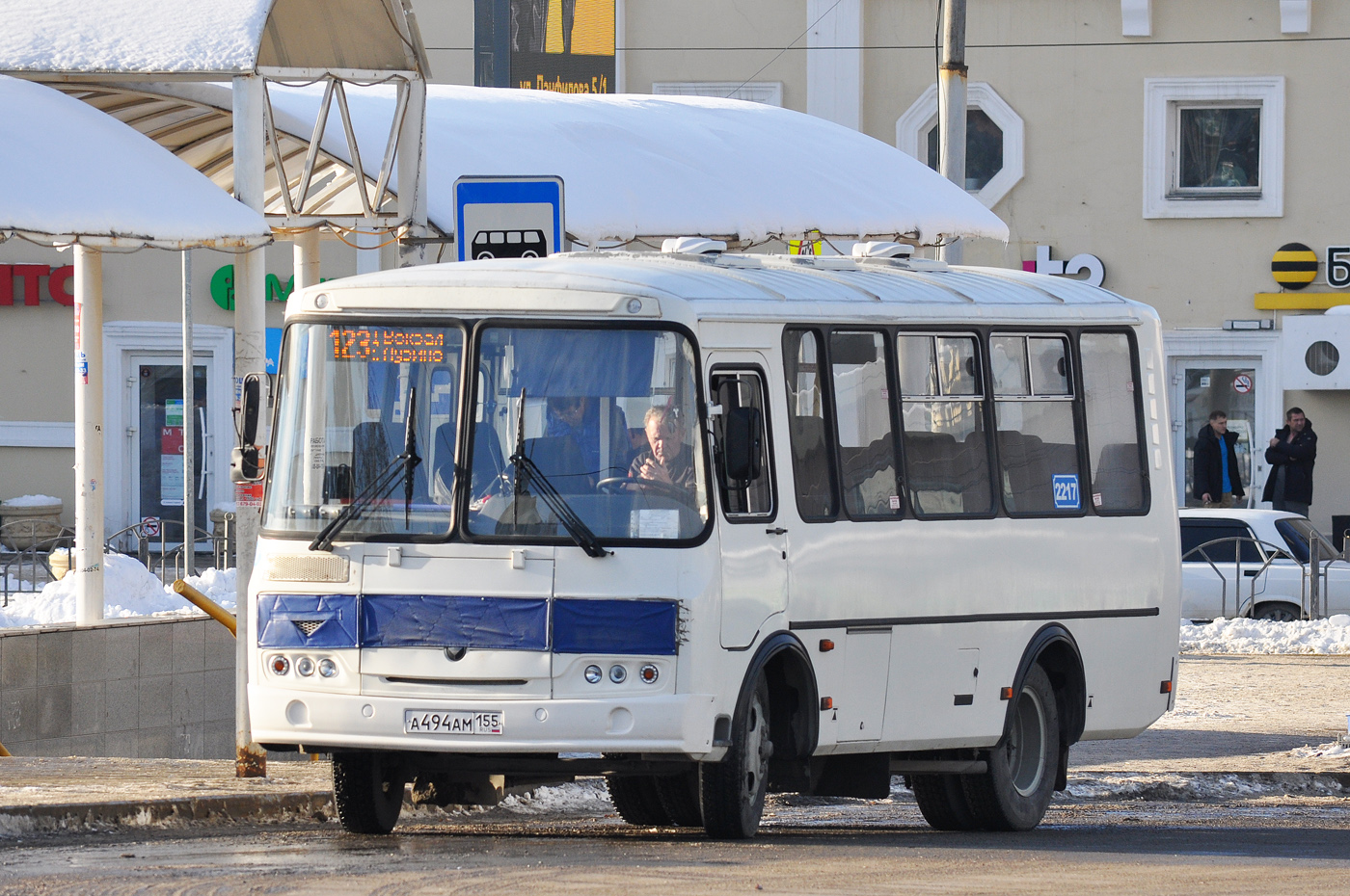 Омская область, ПАЗ-32053 № 2217