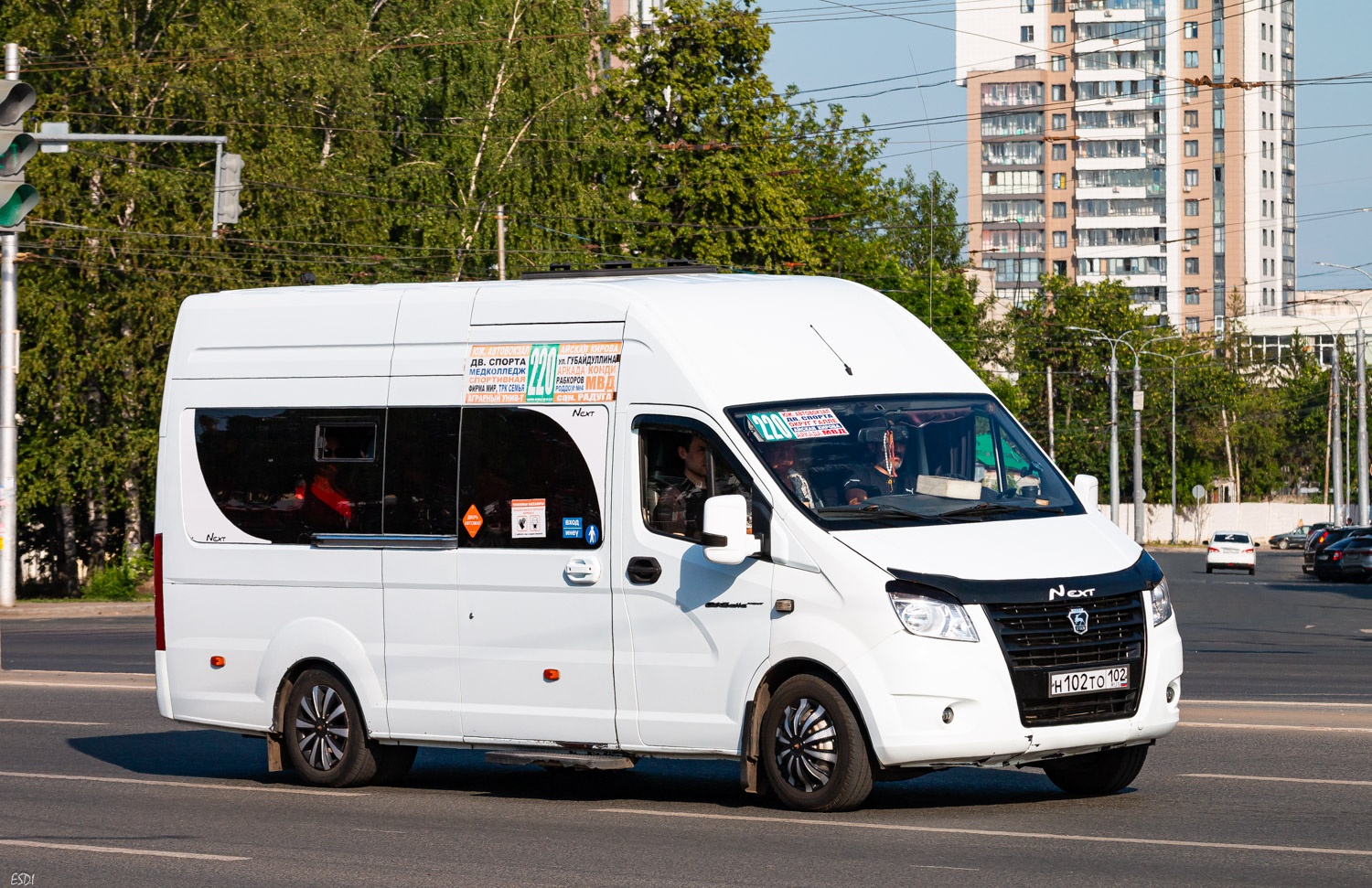 Башкортостан, ГАЗ-A65R32 Next № Н 102 ТО 102