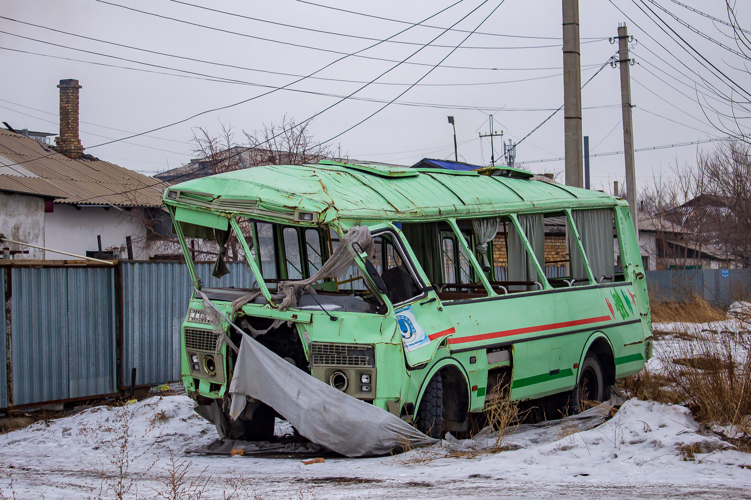 Karagandy province, PAZ-32054 Nr. 058 WTA 09; Karagandy province — Buses without numbers