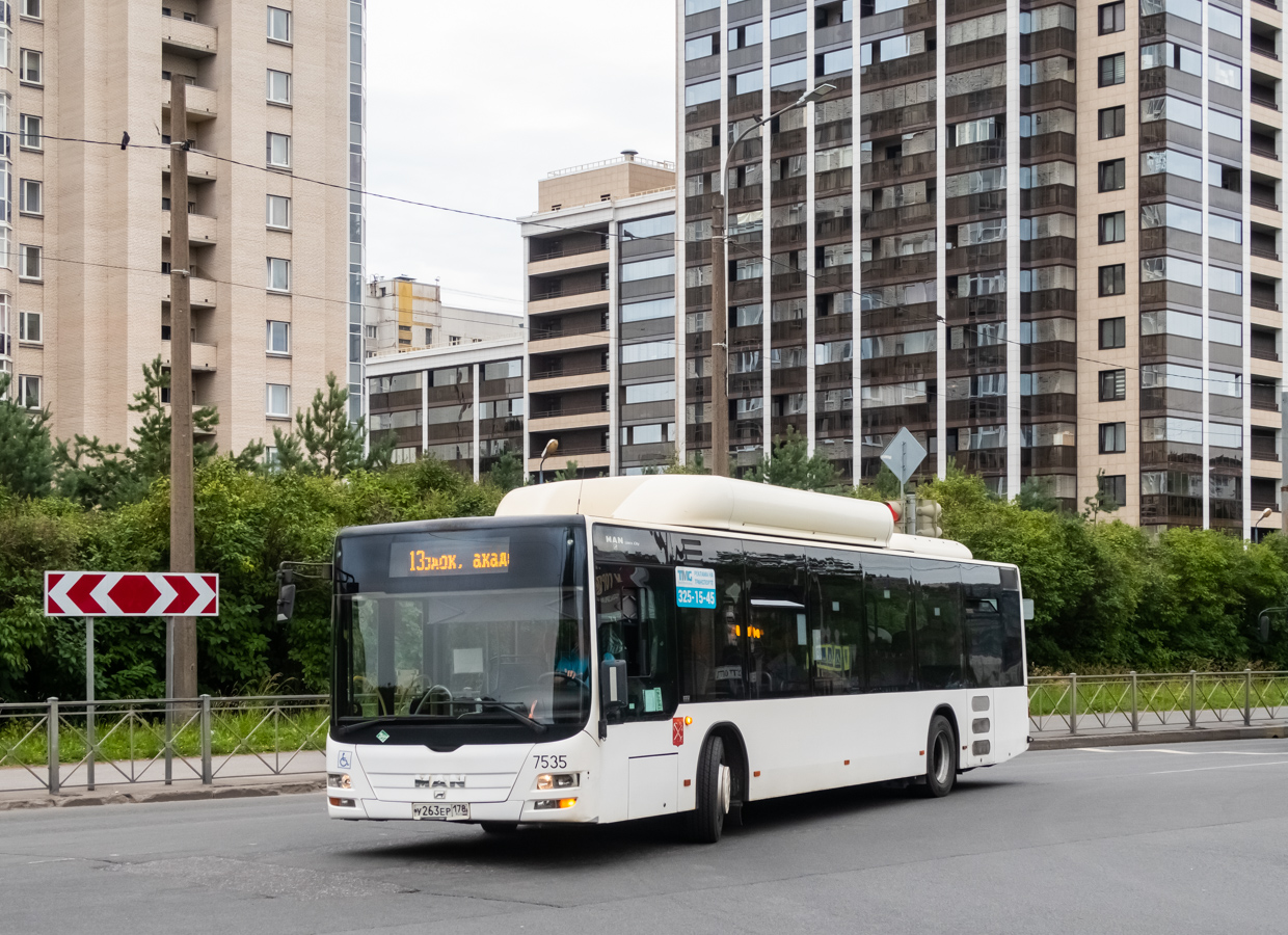 Санкт-Петербург, MAN A21 Lion's City NL313 CNG № 7535