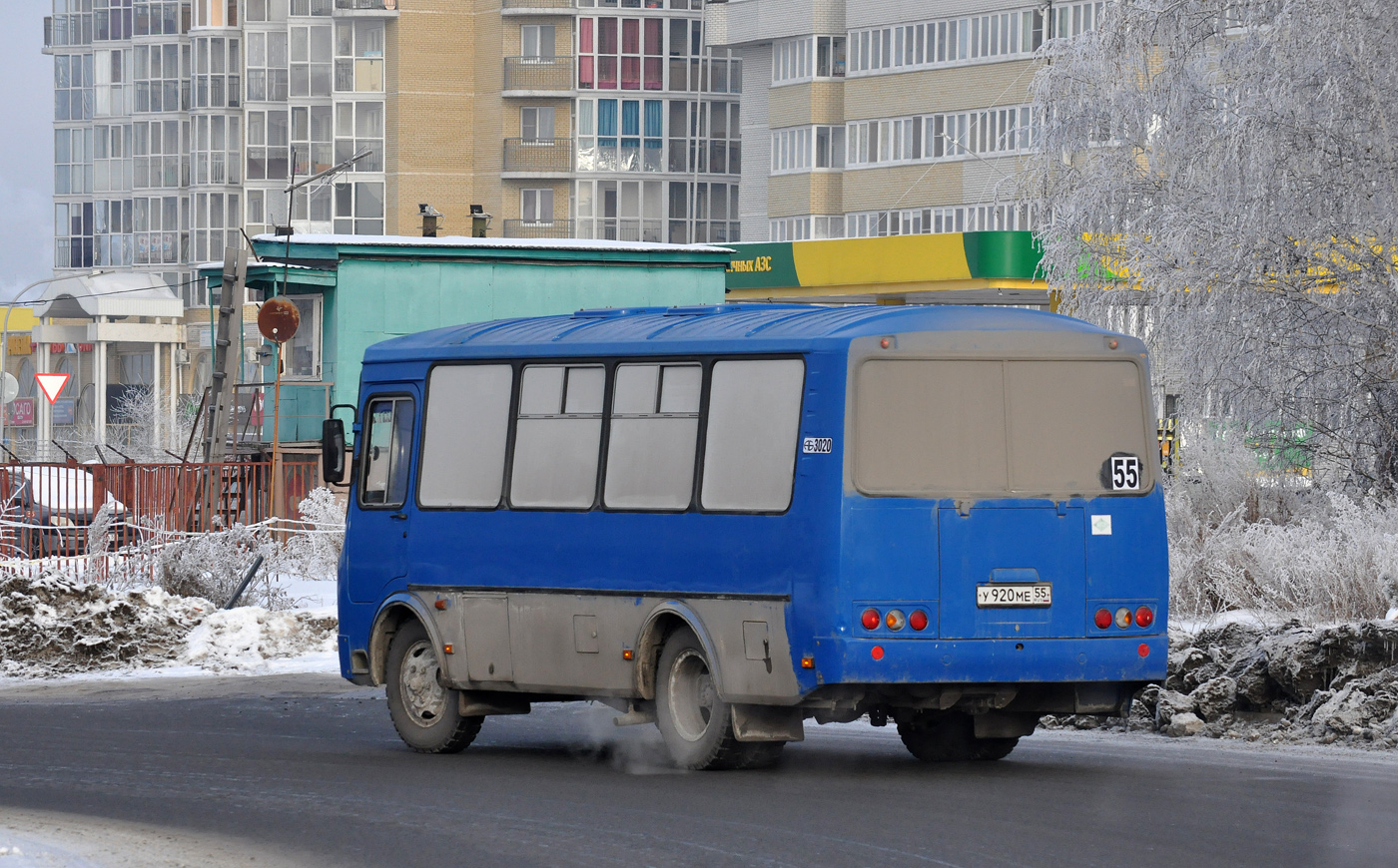 Омская область, ПАЗ-320540-12 № 3020