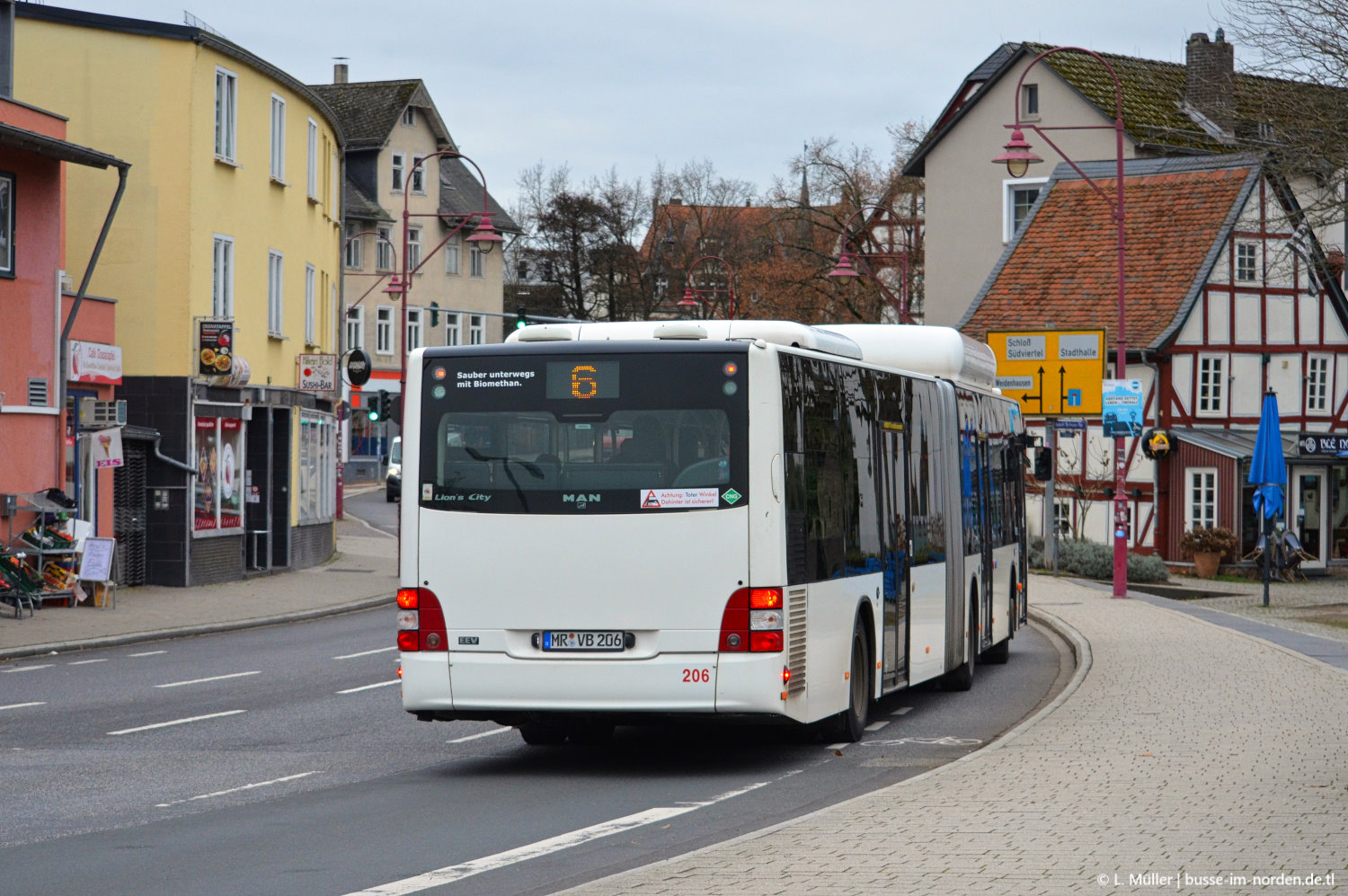 Гессен, MAN A23 Lion's City G NG313 CNG № 206