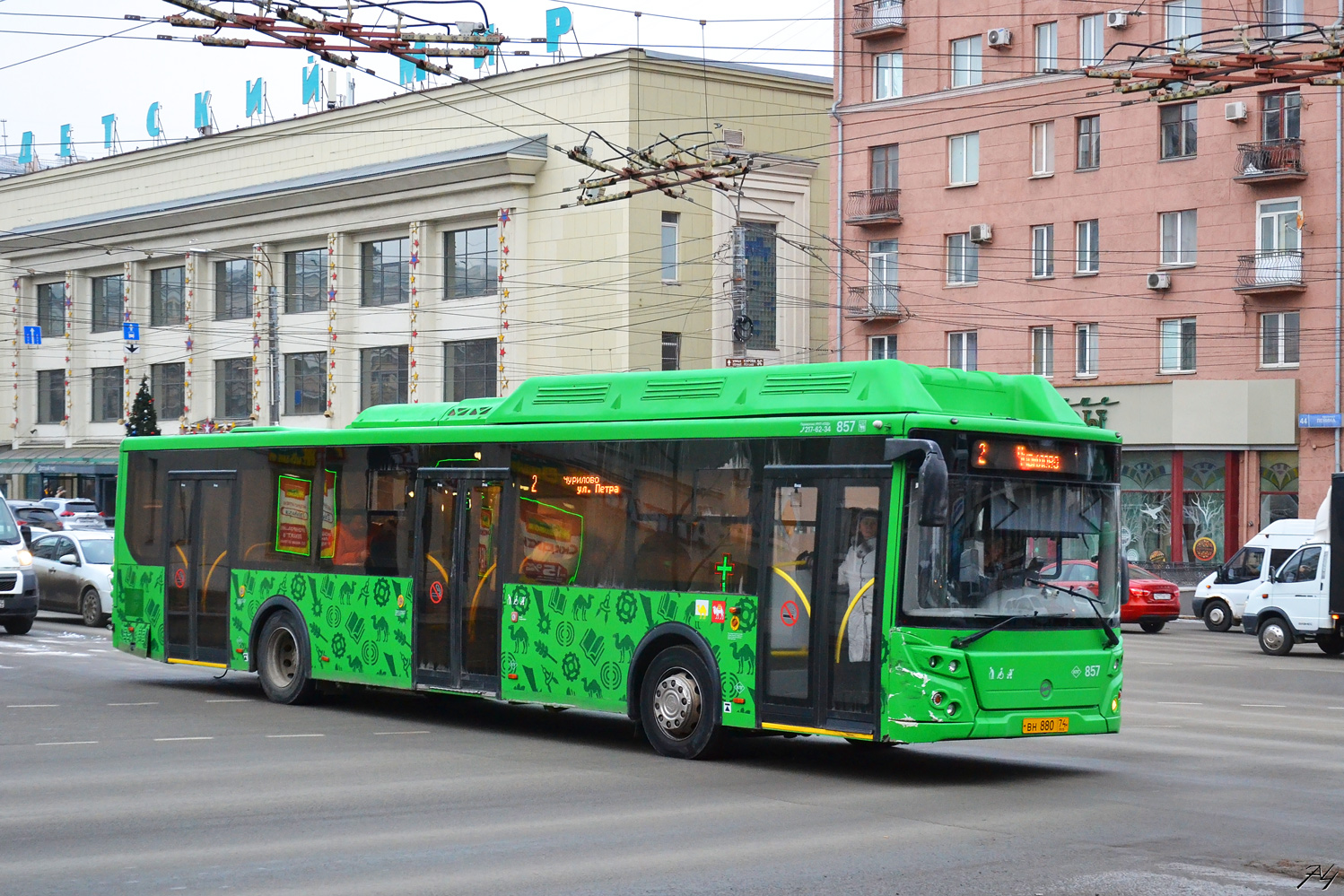 Chelyabinsk region, LiAZ-5292.67 (CNG) Nr. 857