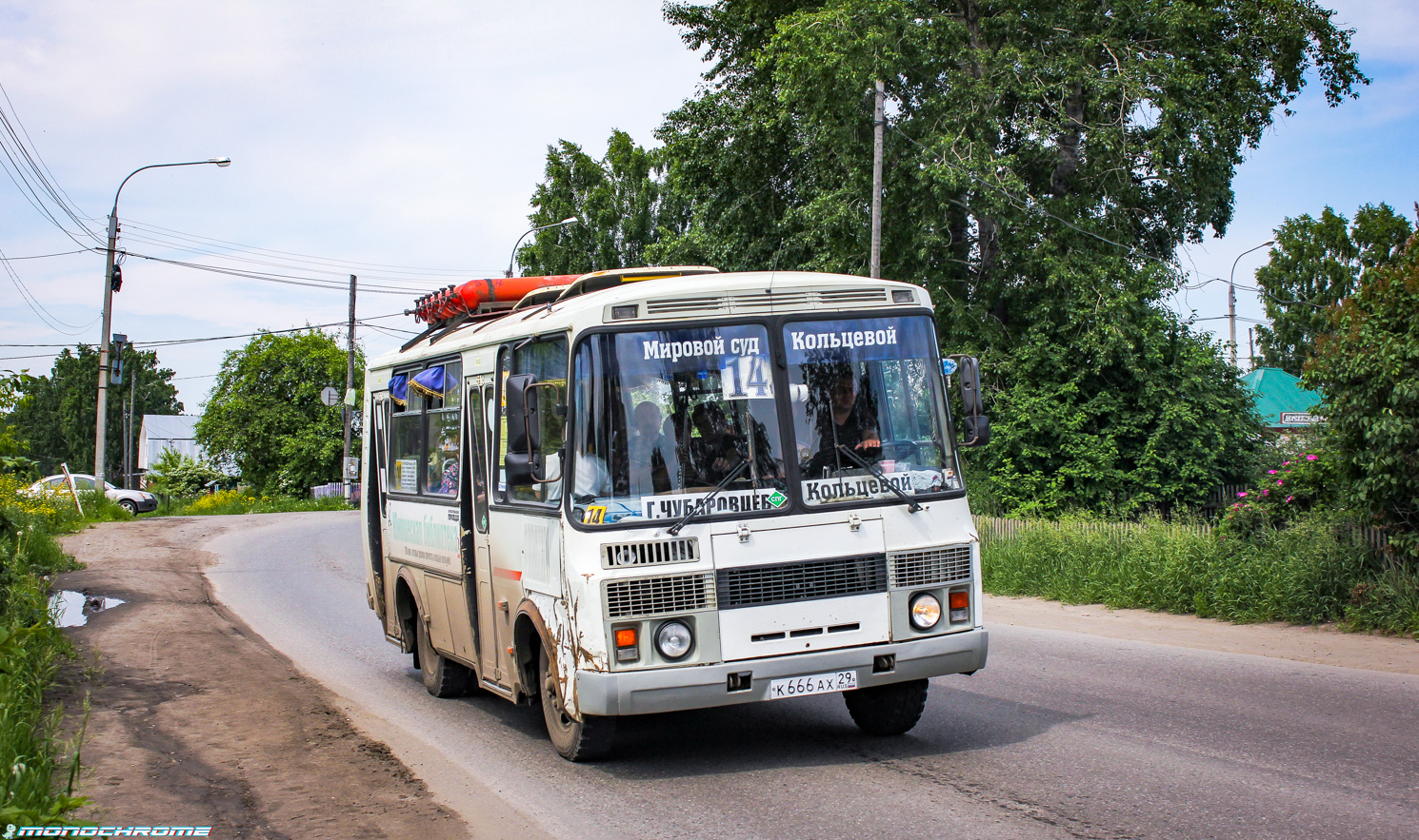 Томская область, ПАЗ-32054 № К 666 АХ 29