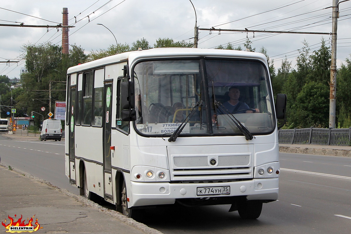 Вологодская область, ПАЗ-320402-05 № К 774 УН 35