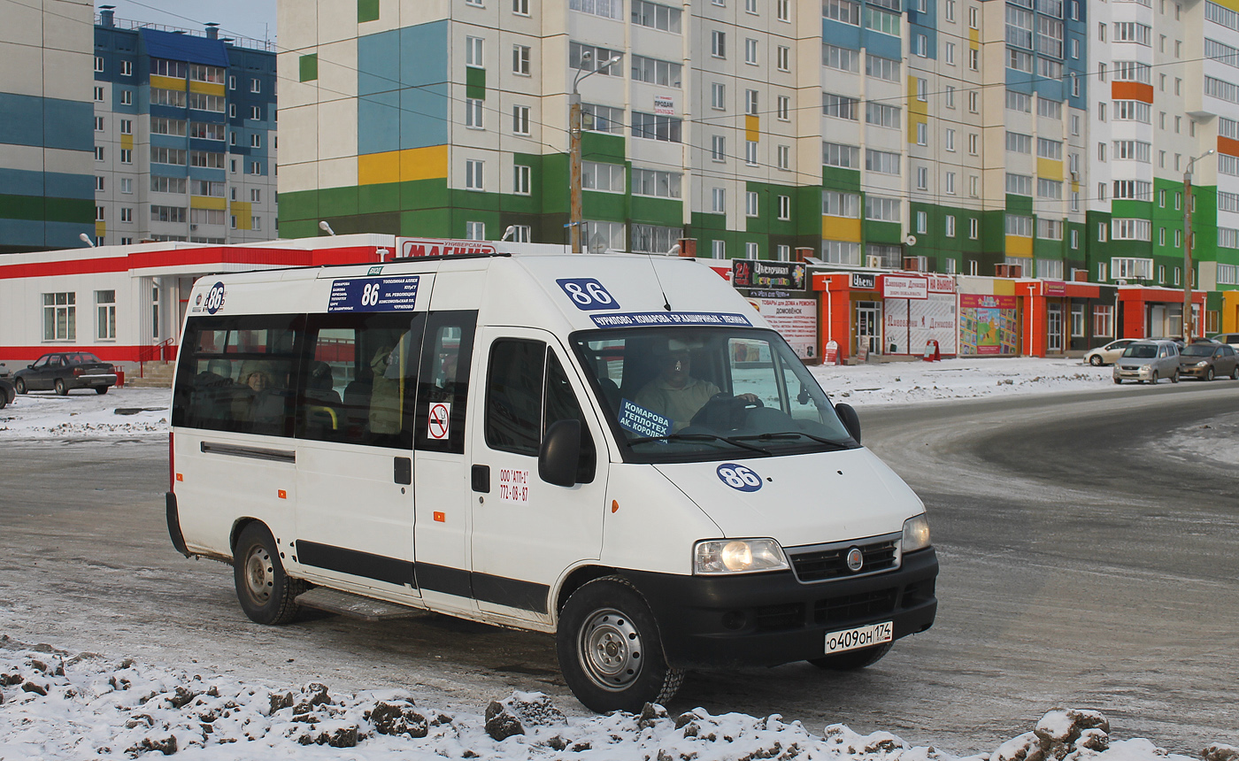 Челябинская область, FIAT Ducato 244 CSMMC-RLL, -RTL № О 409 ОН 174