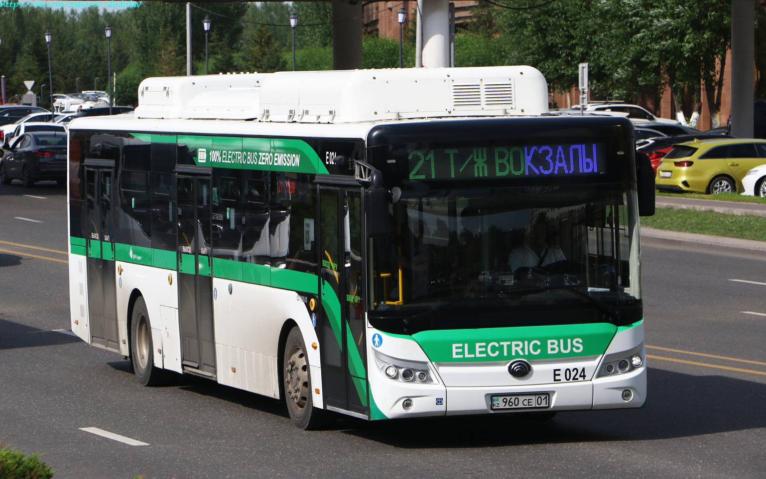 Астана, Yutong E12LF (ZK6128BEVG) (СарыаркаАвтоПром) № E024