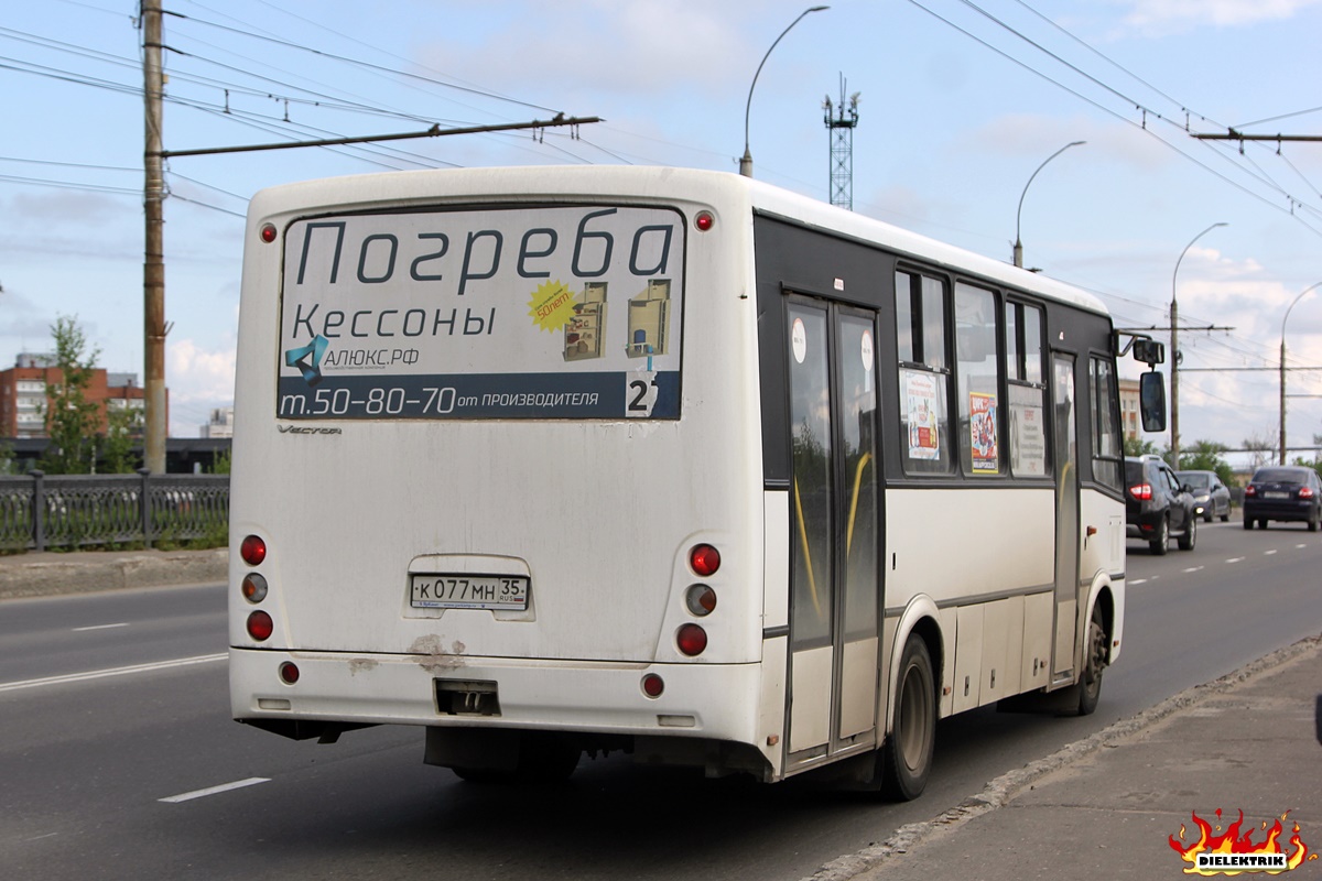 Вологодская область, ПАЗ-320414-05 "Вектор" (1-2) № К 077 МН 35