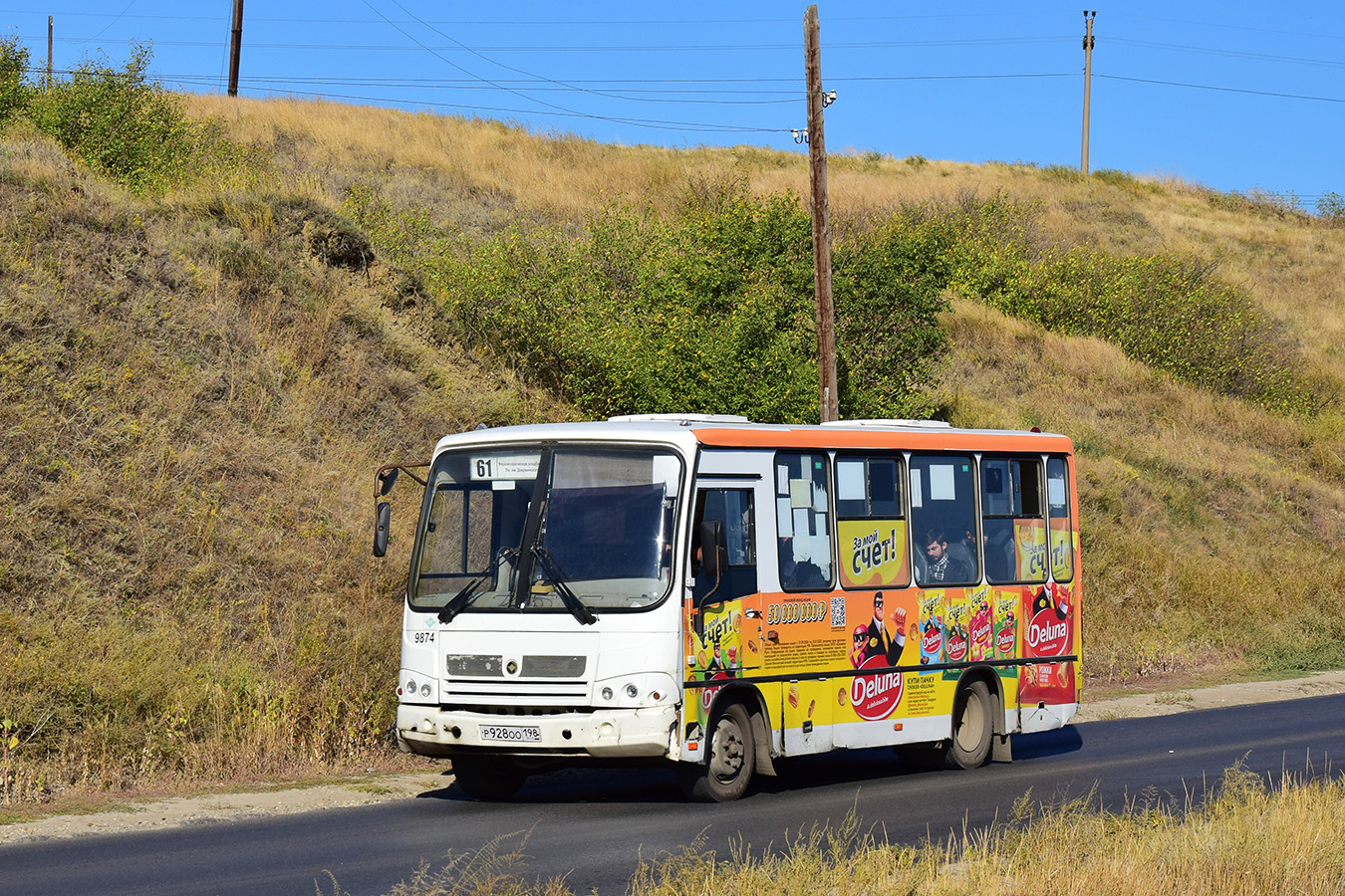 Волгоградская область, ПАЗ-320302-11 № 9874