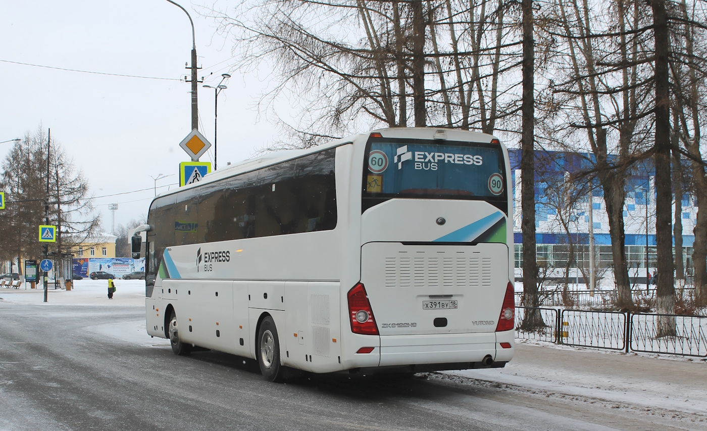 Удмуртия, Yutong ZK6122H9 № Х 391 ВУ 18