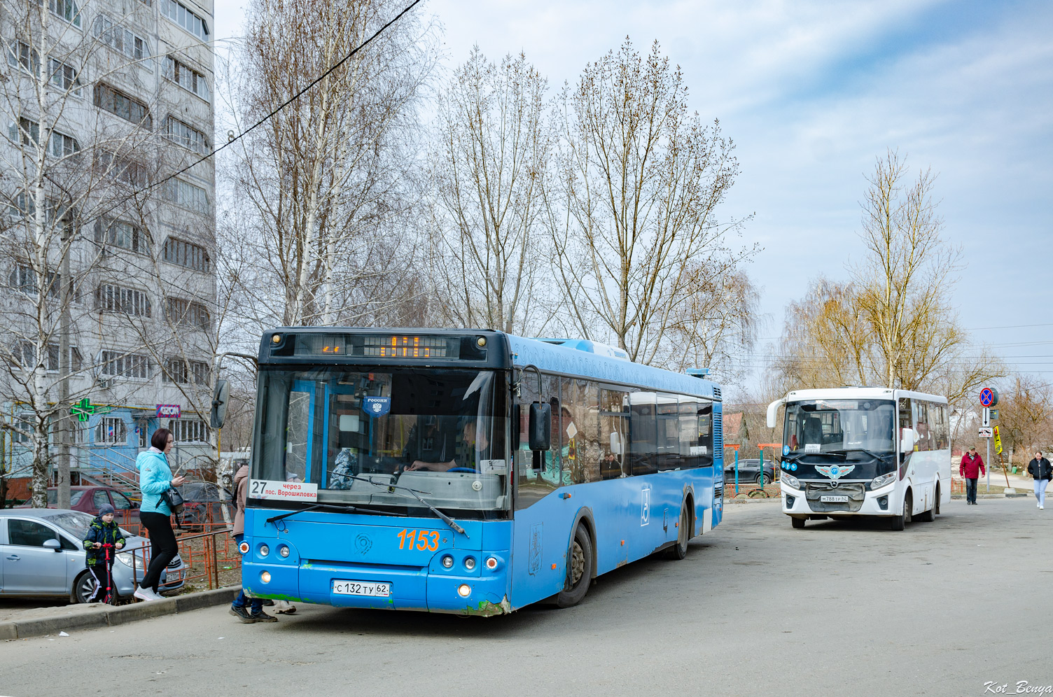 Рязанская область, ЛиАЗ-5292.22 (2-2-2) № 1153; Рязанская область, ПАЗ-320435-04 "Vector Next" № 0311