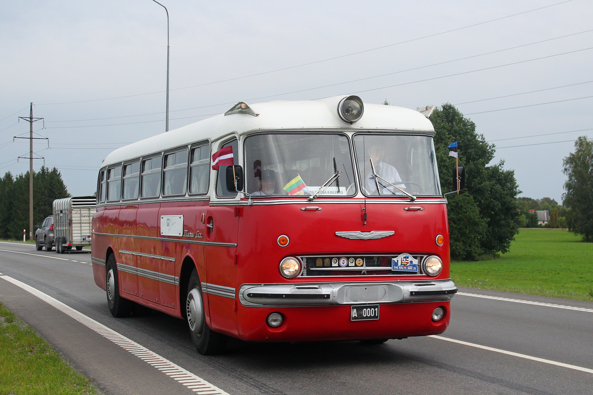 Эстония, Ikarus  55.14 Lux № A 0001; Литва — Baltijos kelias 35 | The Baltic Way 35