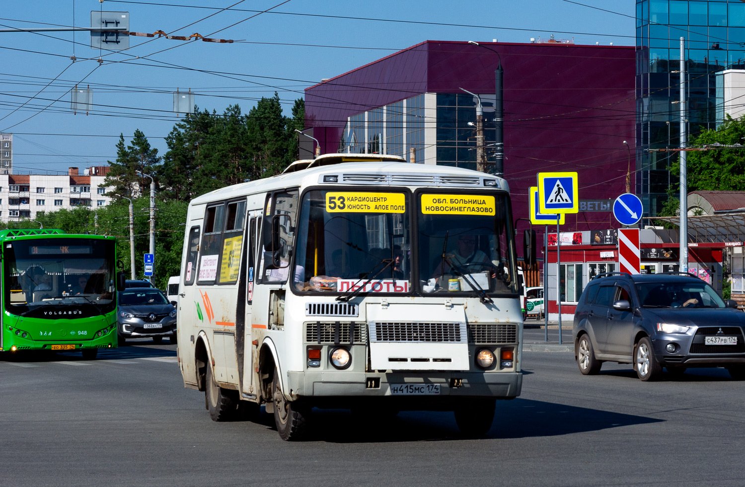 Челябинская область, ПАЗ-32053 № Н 415 МС 174