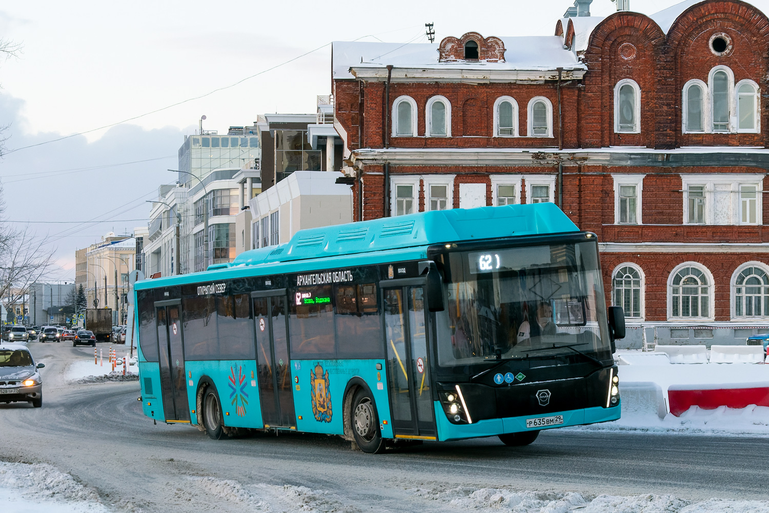 Архангельская область, ЛиАЗ-5292.67 (CNG) № Р 635 ВМ 29