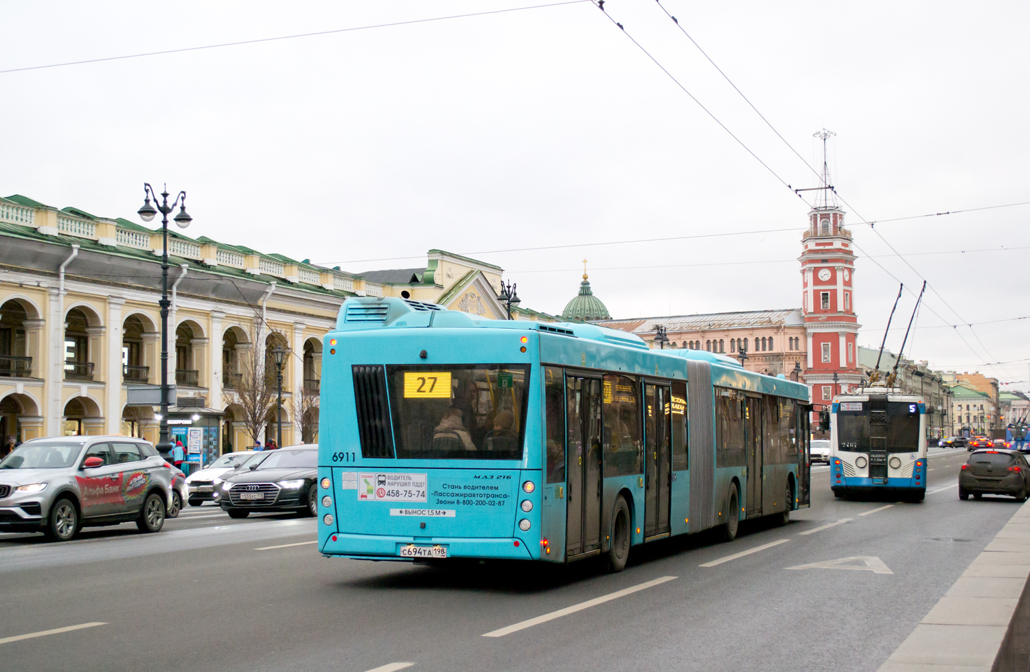 Санкт-Петербург, МАЗ-216.047 № 6911