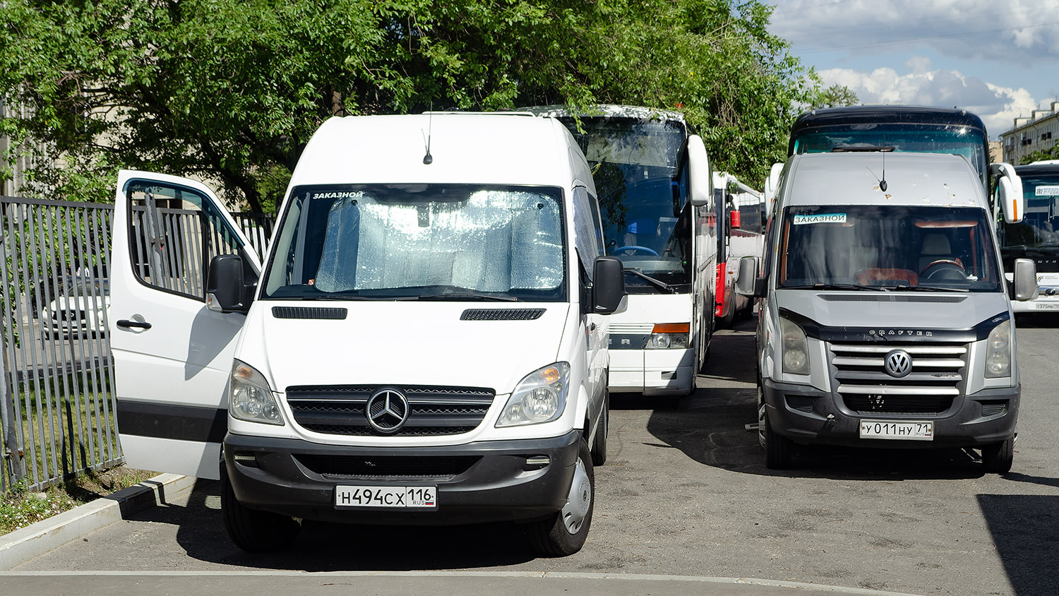 Владимирская область, Луидор-22360C (MB Sprinter) № Н 494 СХ 116; Тульская область, Volkswagen Crafter № У 011 НУ 71