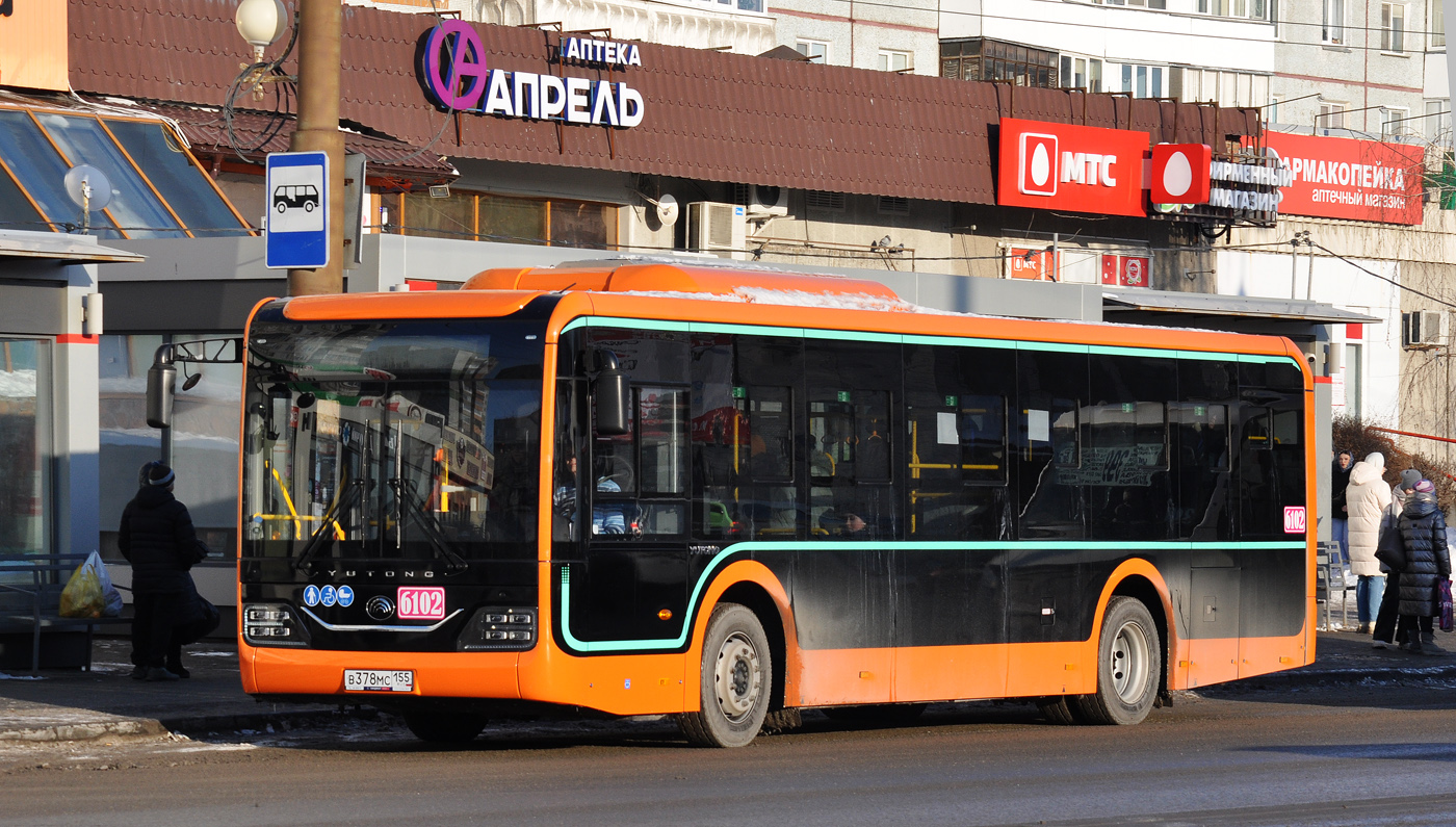 Омская область, Yutong ZK6116HG № 6102